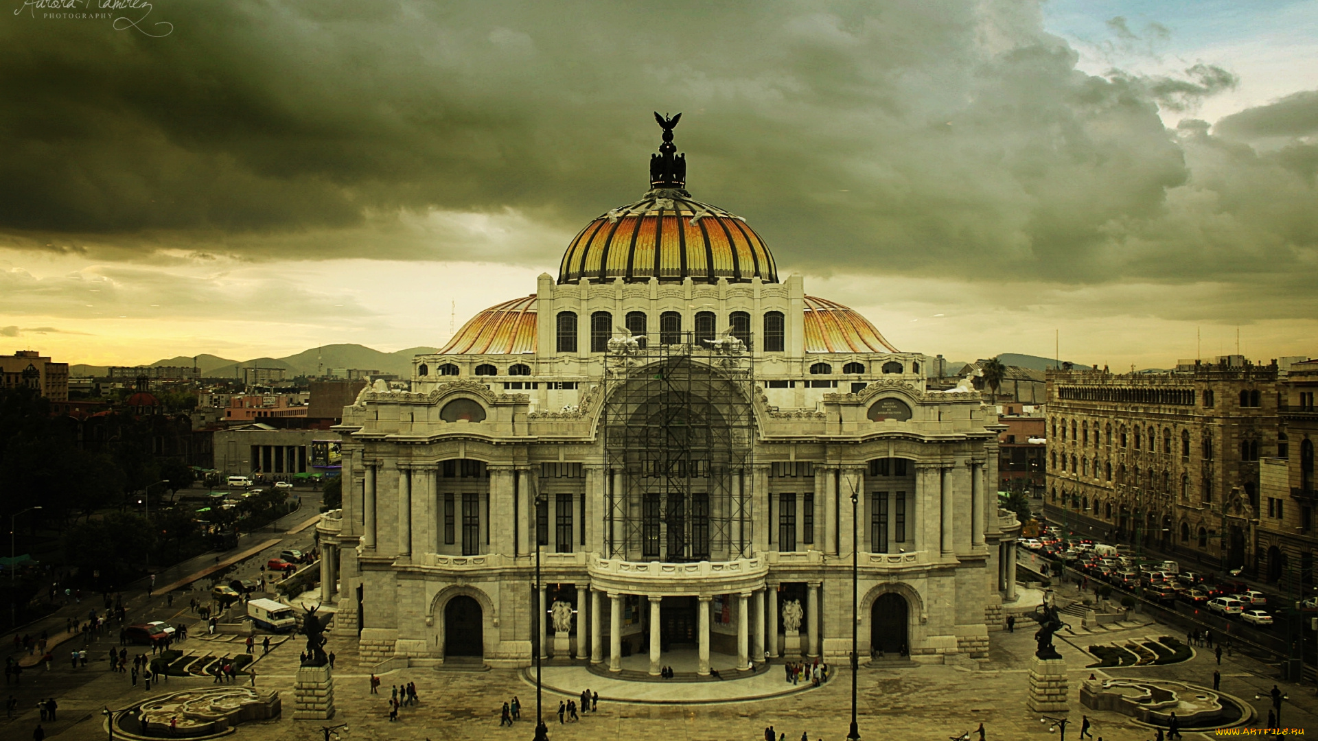 palacio, de, bellas, artes, мехико, города, дворцы, замки, крепости, мексика