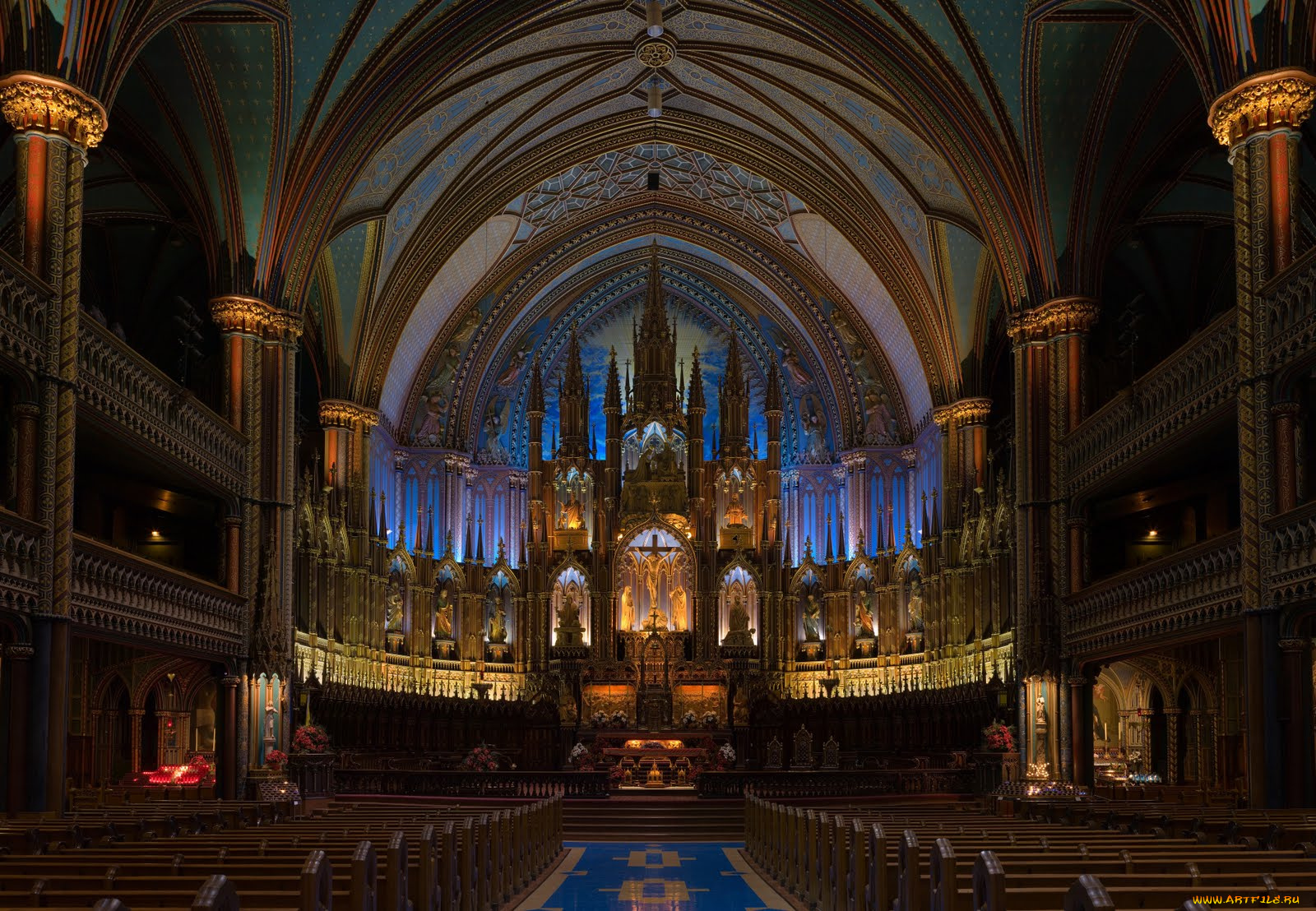 интерьер, убранство, роспись, храма, костел