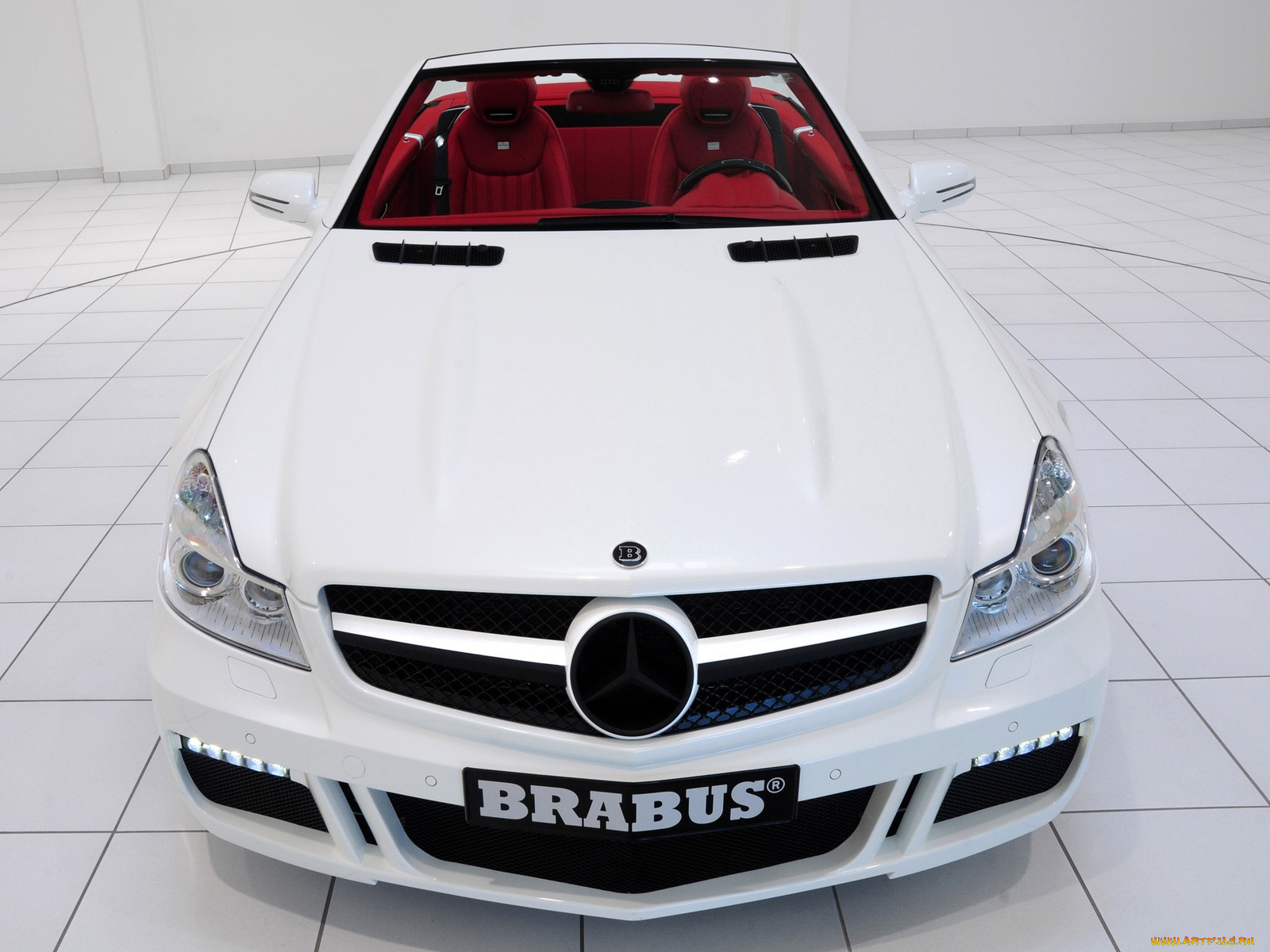 brabus, автомобили, mercedes, белый