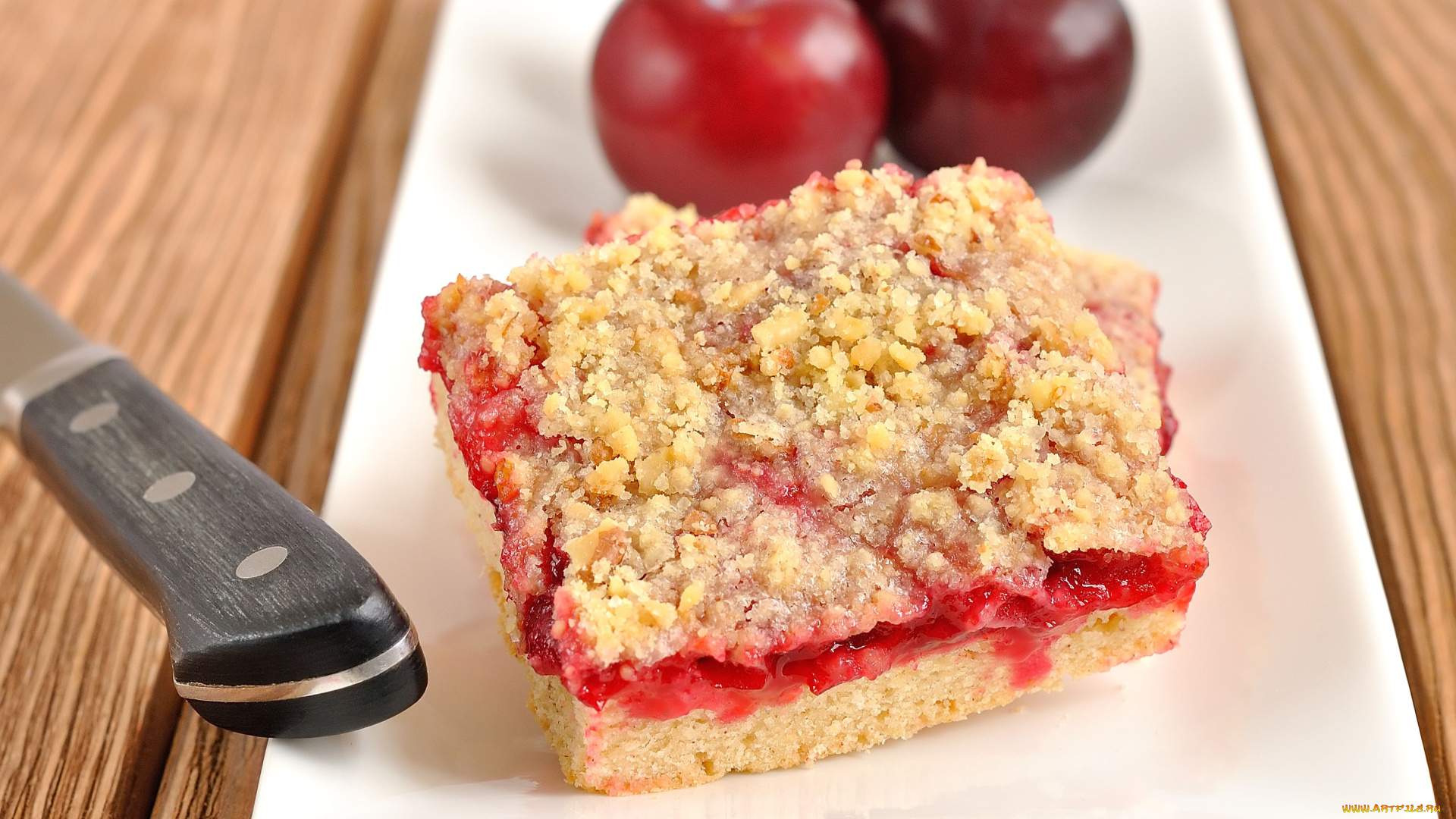 еда, пироги, пирог, сливы