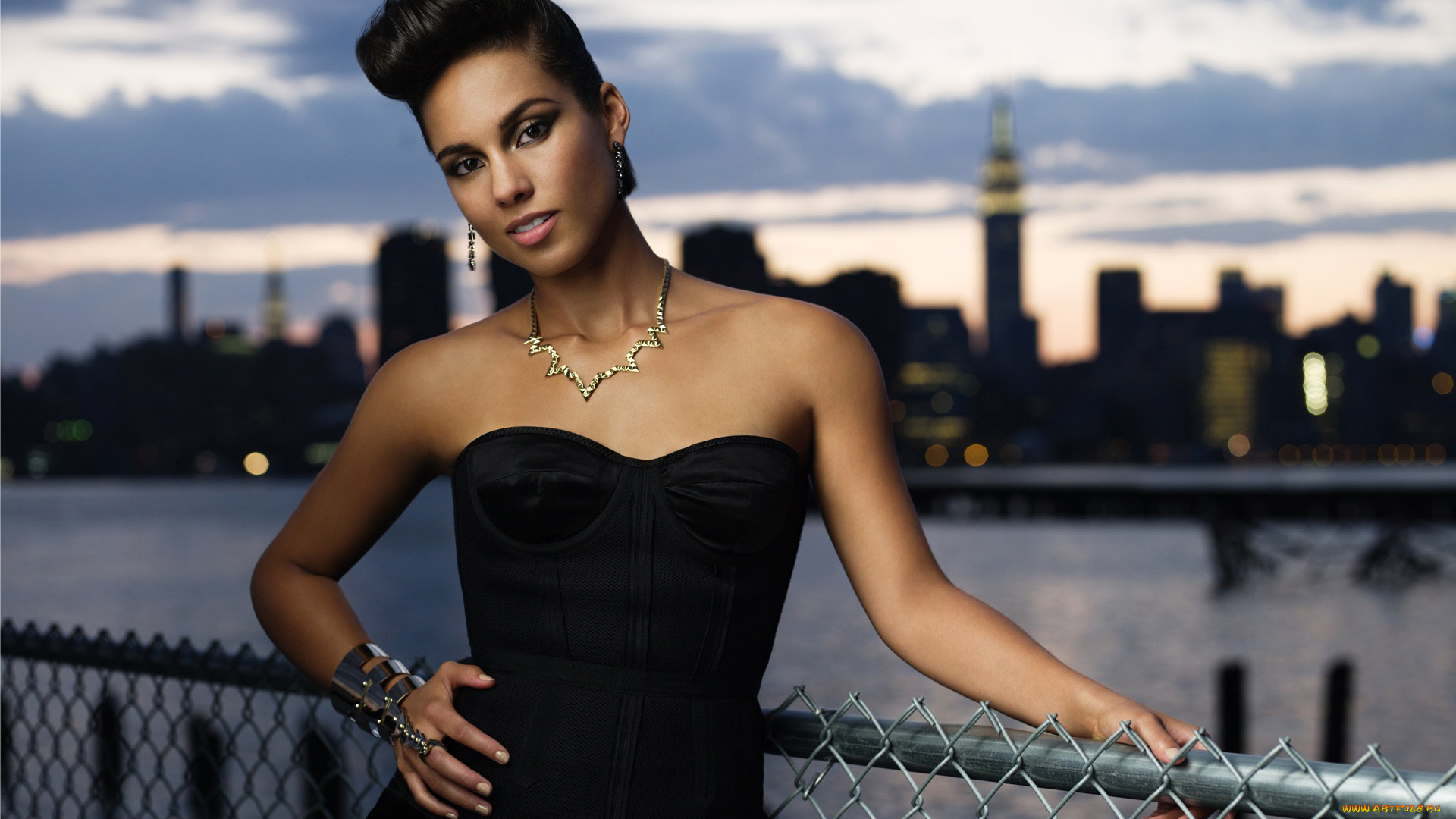 музыка, alicia, keys, серьги, браслет, колье