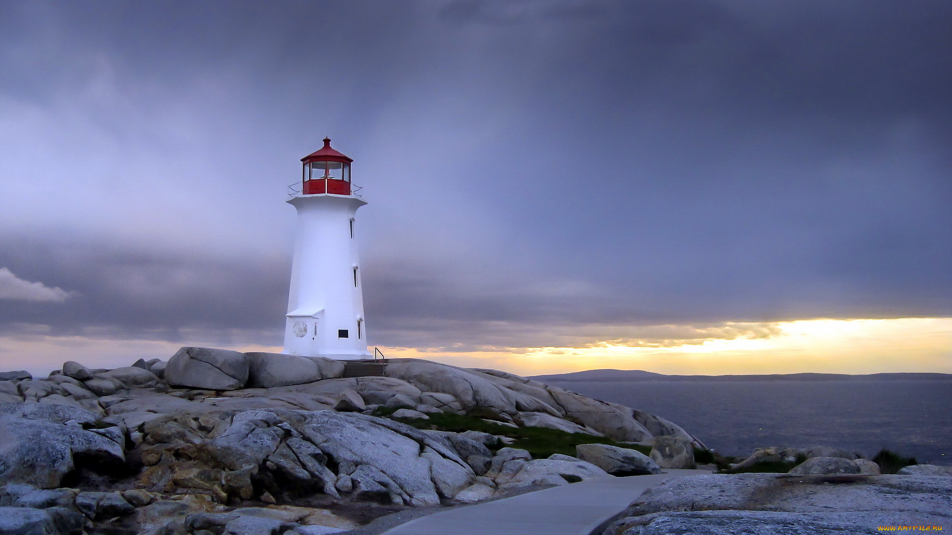 природа, маяки, дорога, каменное, плато, тучи, маяк