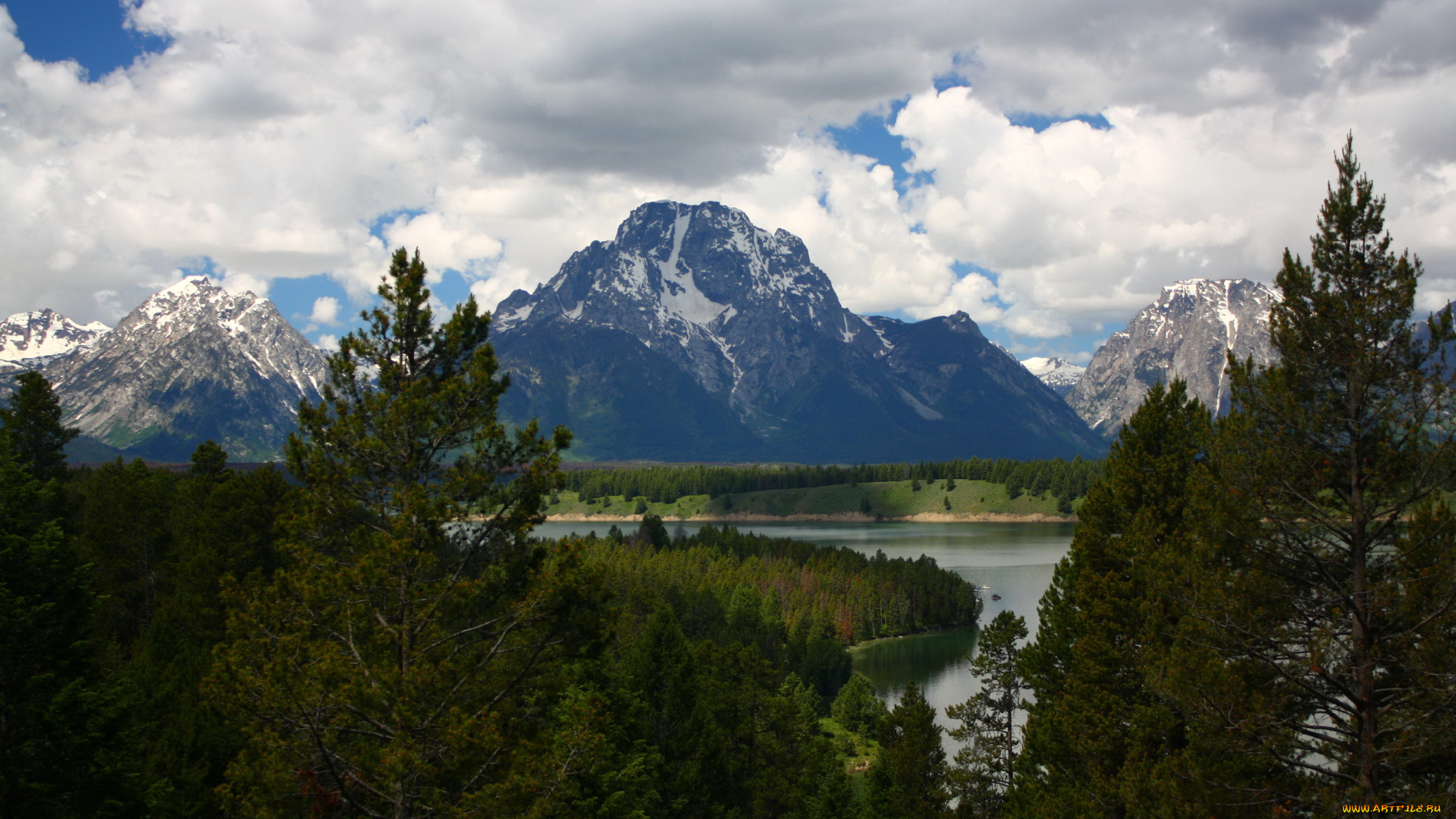 сша, grand, teton, national, park, wyoming, природа, пейзажи, горы, озеро, лес