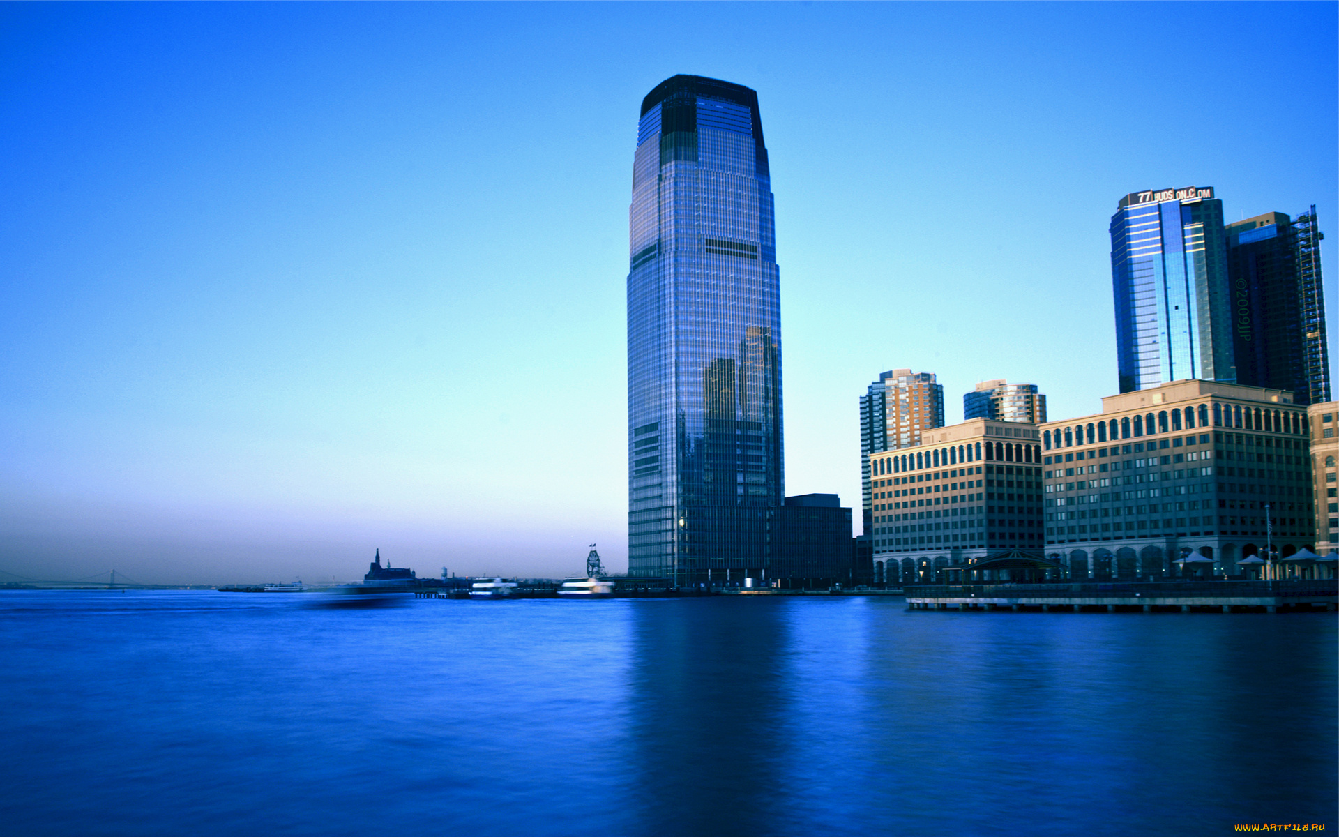 города, здания, дома, город, небоскребы, море, jersey, city, new, jersey