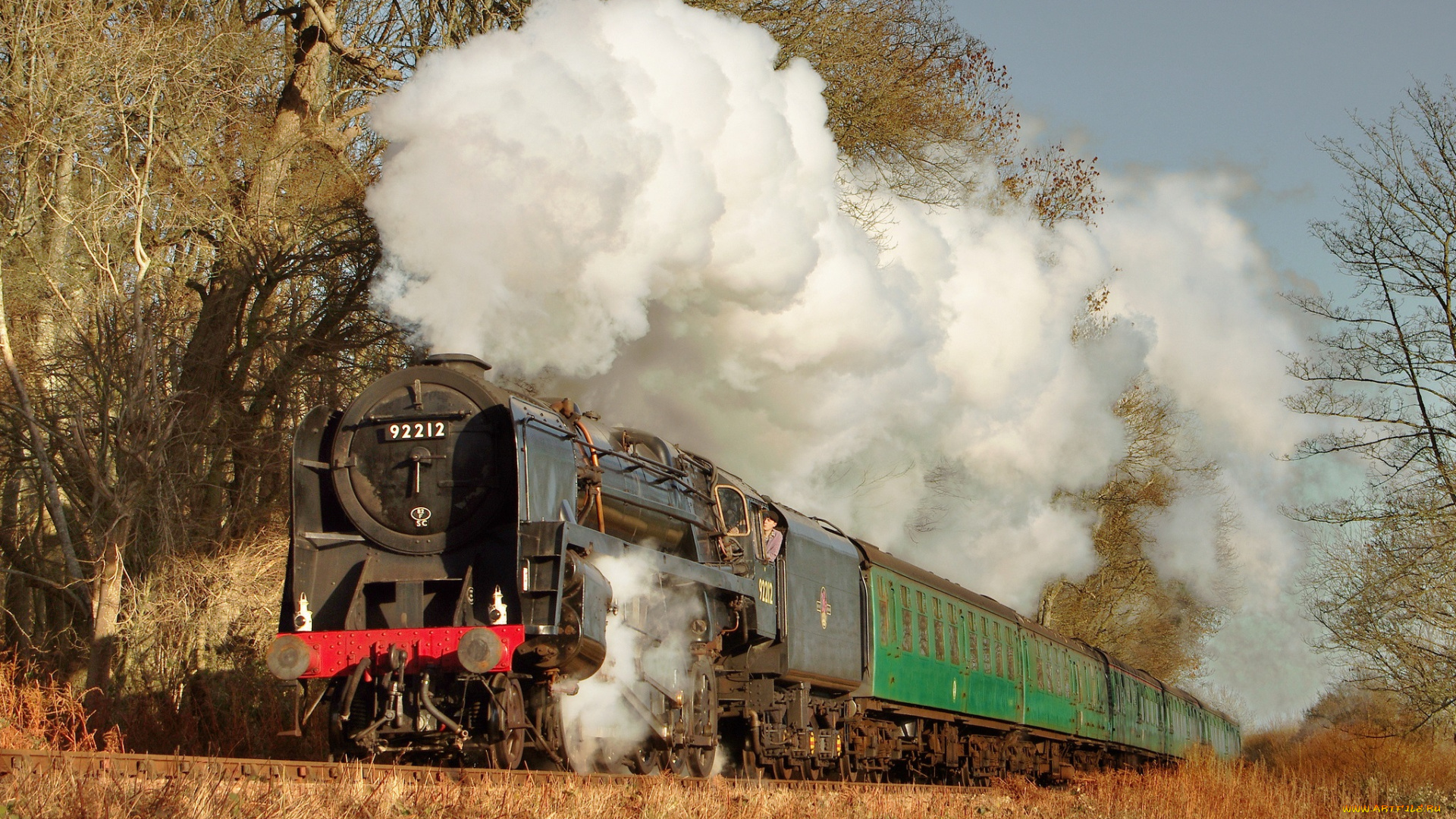 техника, паровозы, паровоз, вагоны