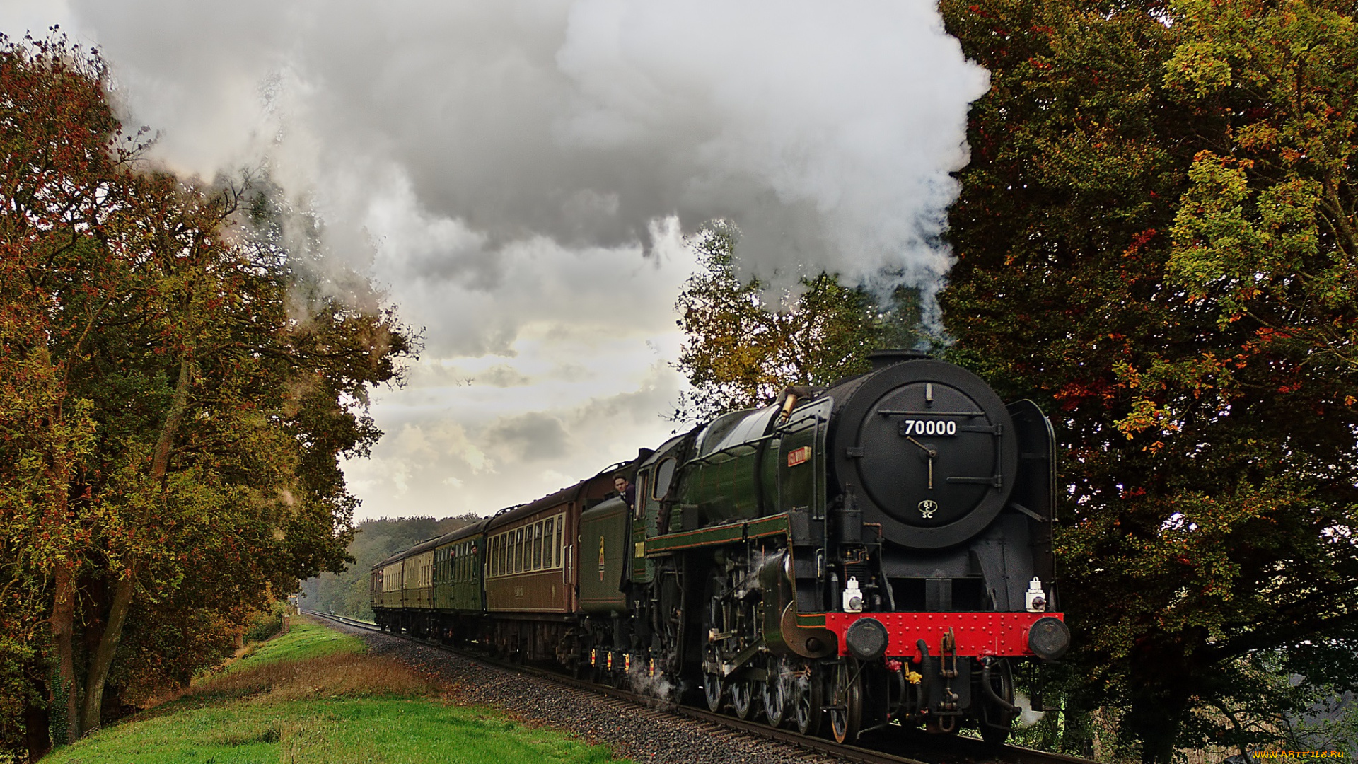 техника, паровозы, паровоз, вагоны