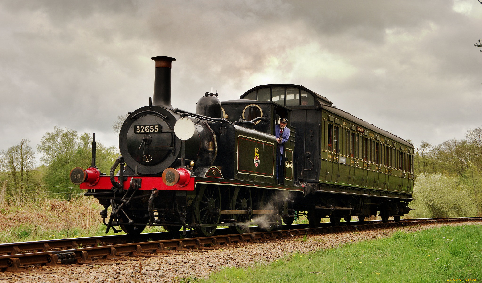 техника, паровозы, паровоз, вагоны