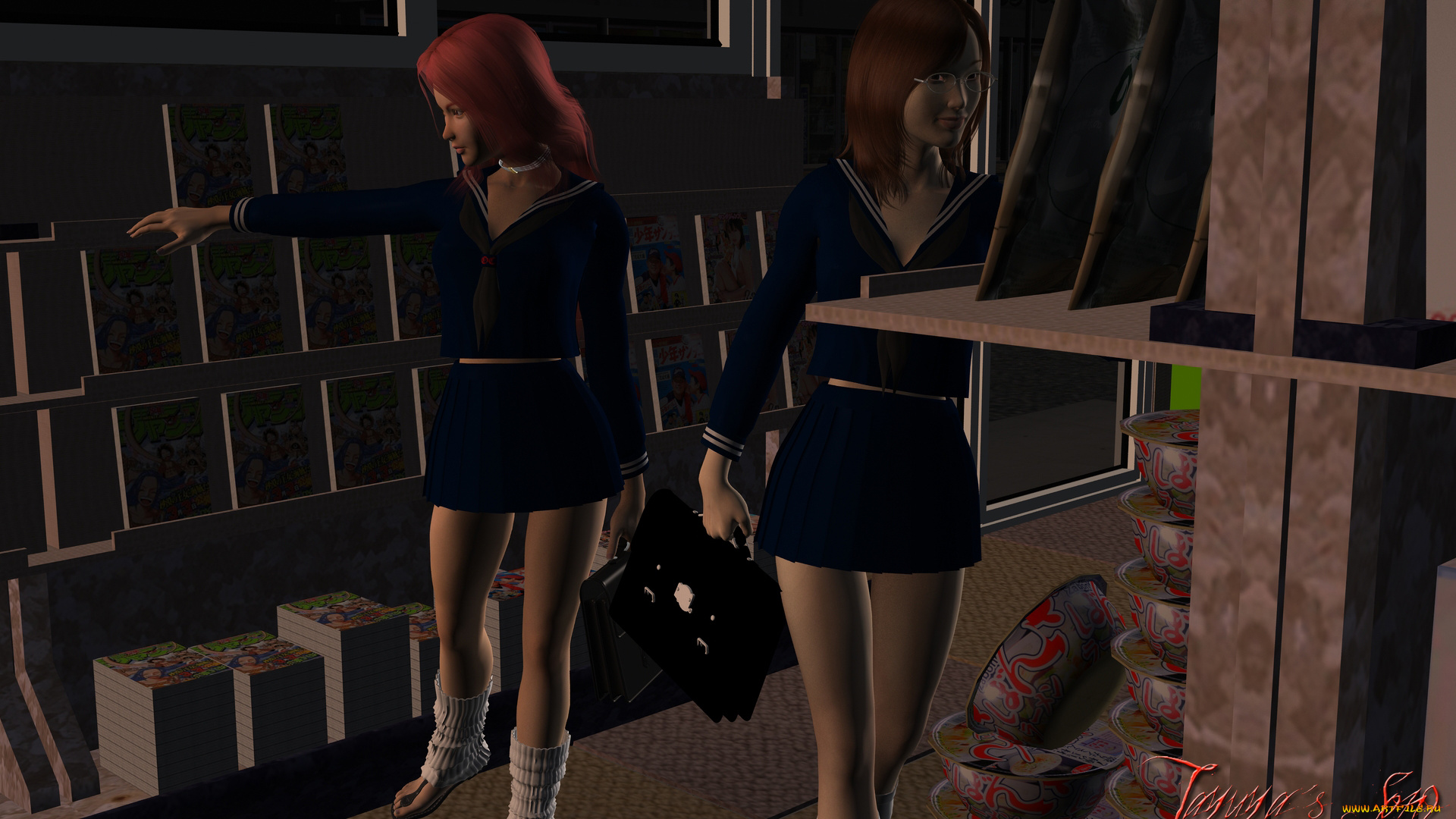 3д, графика, люди, , people, девушки, фон, взгляд