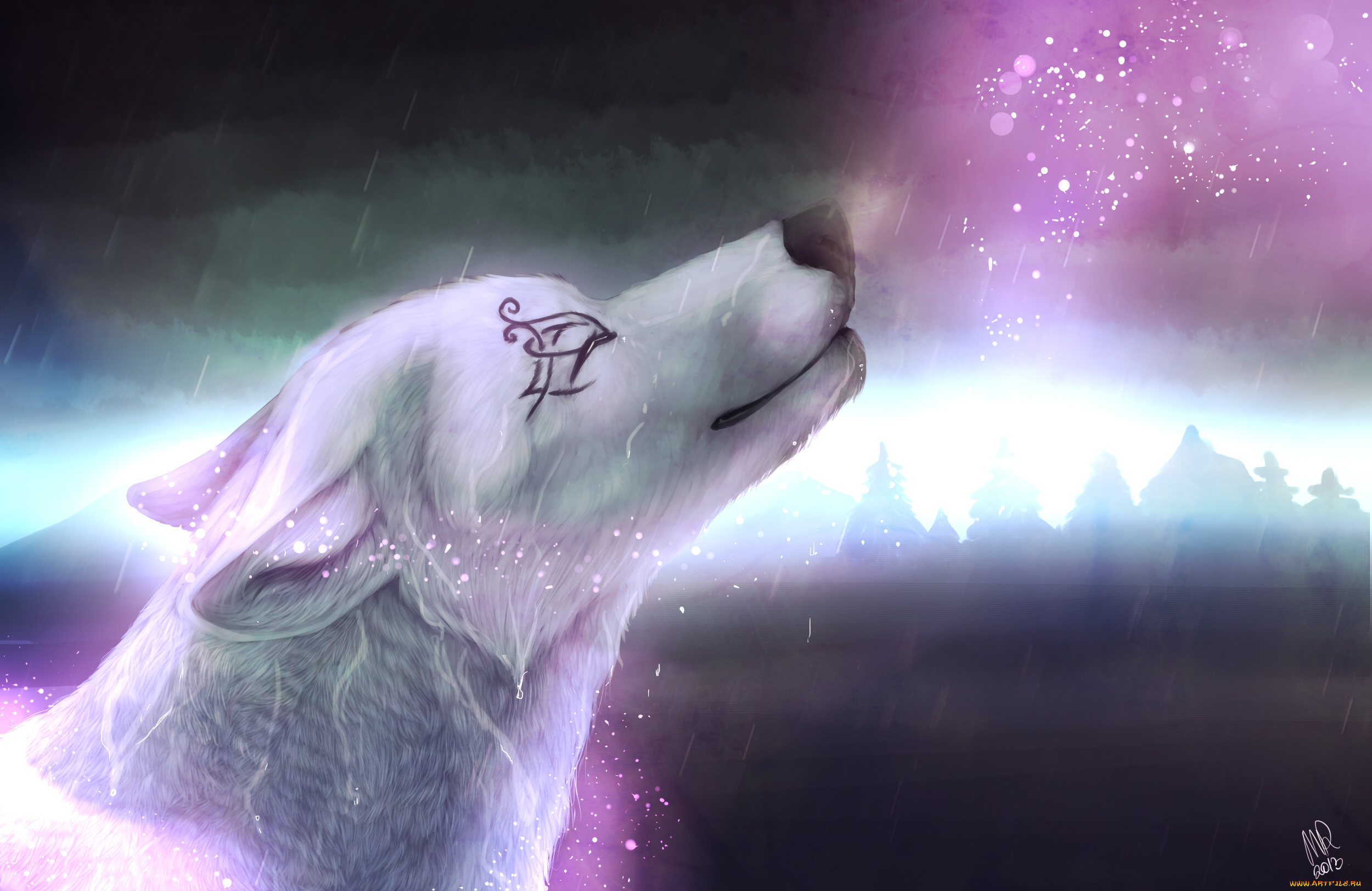 рисованное, животные, , собаки, взгляд, собака