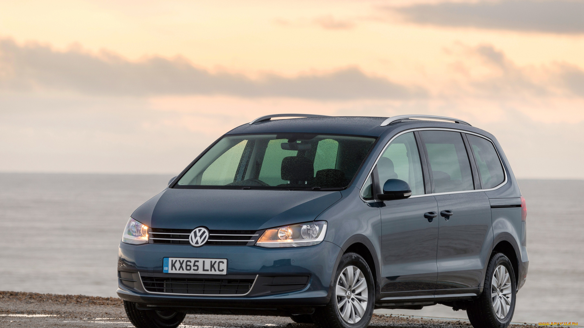 автомобили, volkswagen, sharan, uk-spec, 2015г