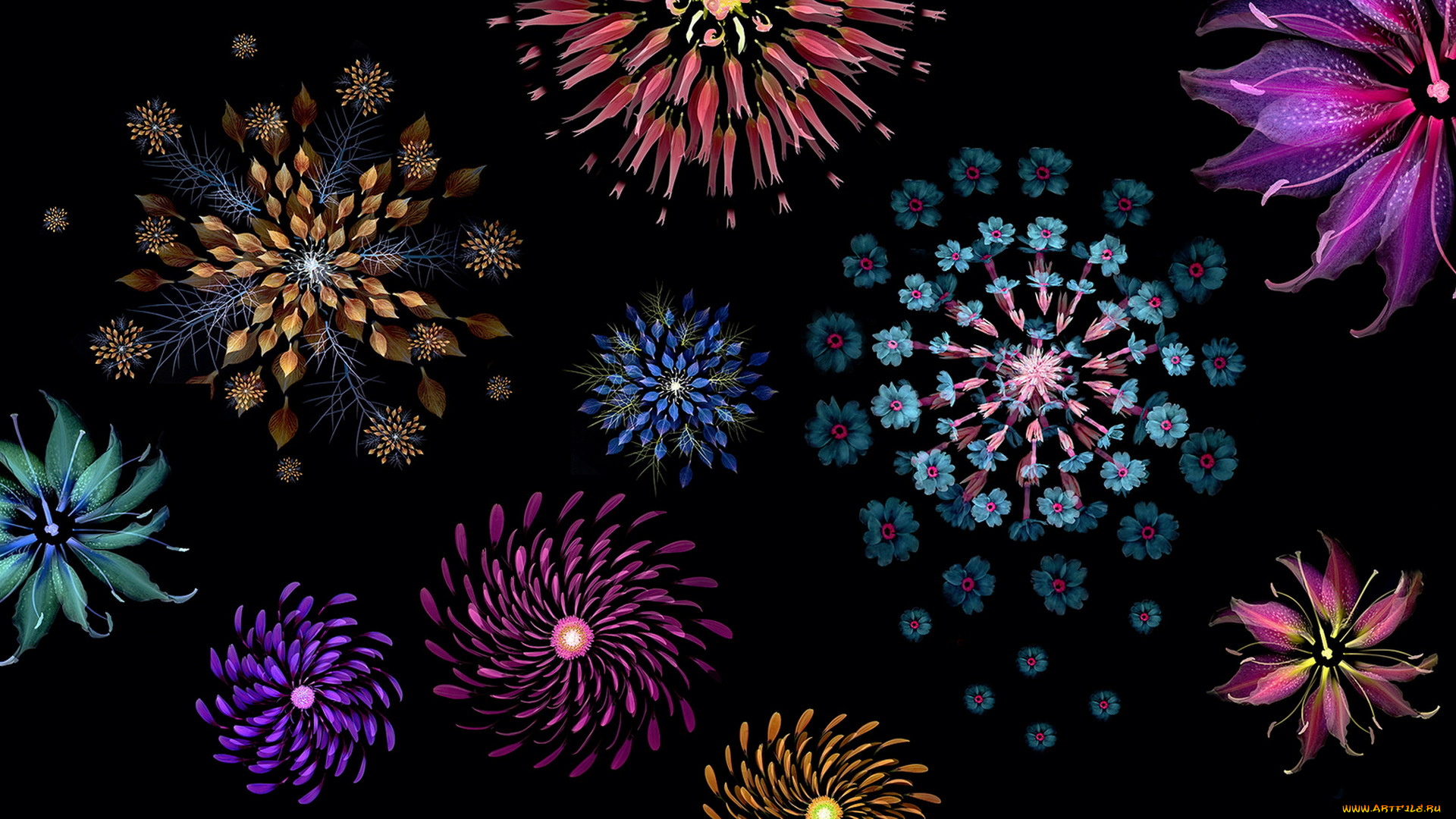 разное, компьютерный, дизайн, форма, абстракция, цвет