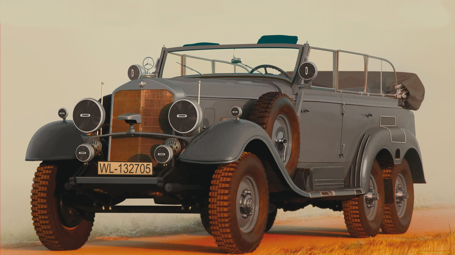 рисованное, армия, фон, автомобиль