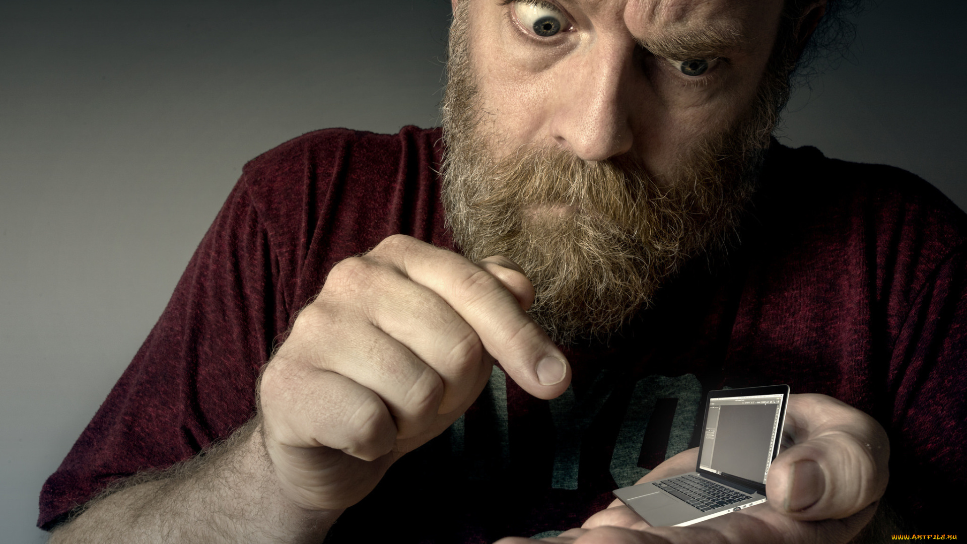 юмор, и, приколы, фон, ноутбук, человек