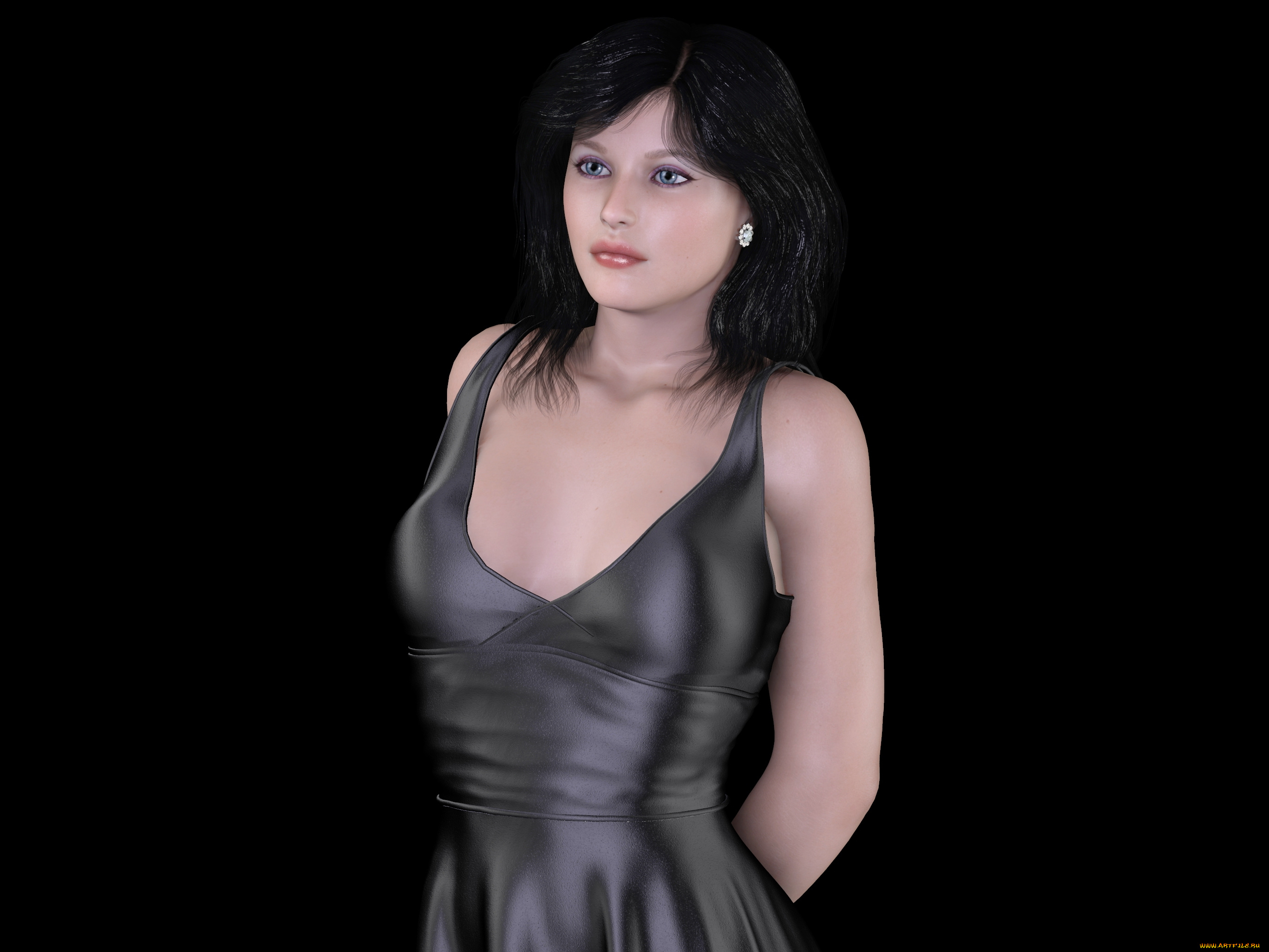 3д, графика, люди, , people, фон, взгляд, девушка