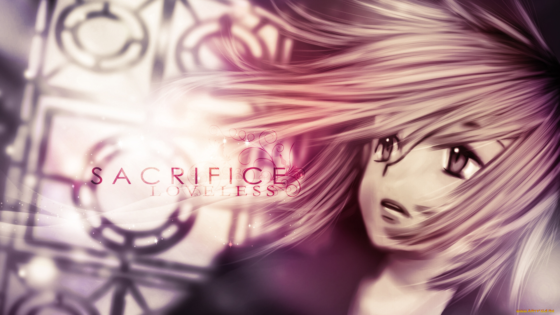 аниме, loveless, окно, витраж, рицка, лицо, жертва, мальчик