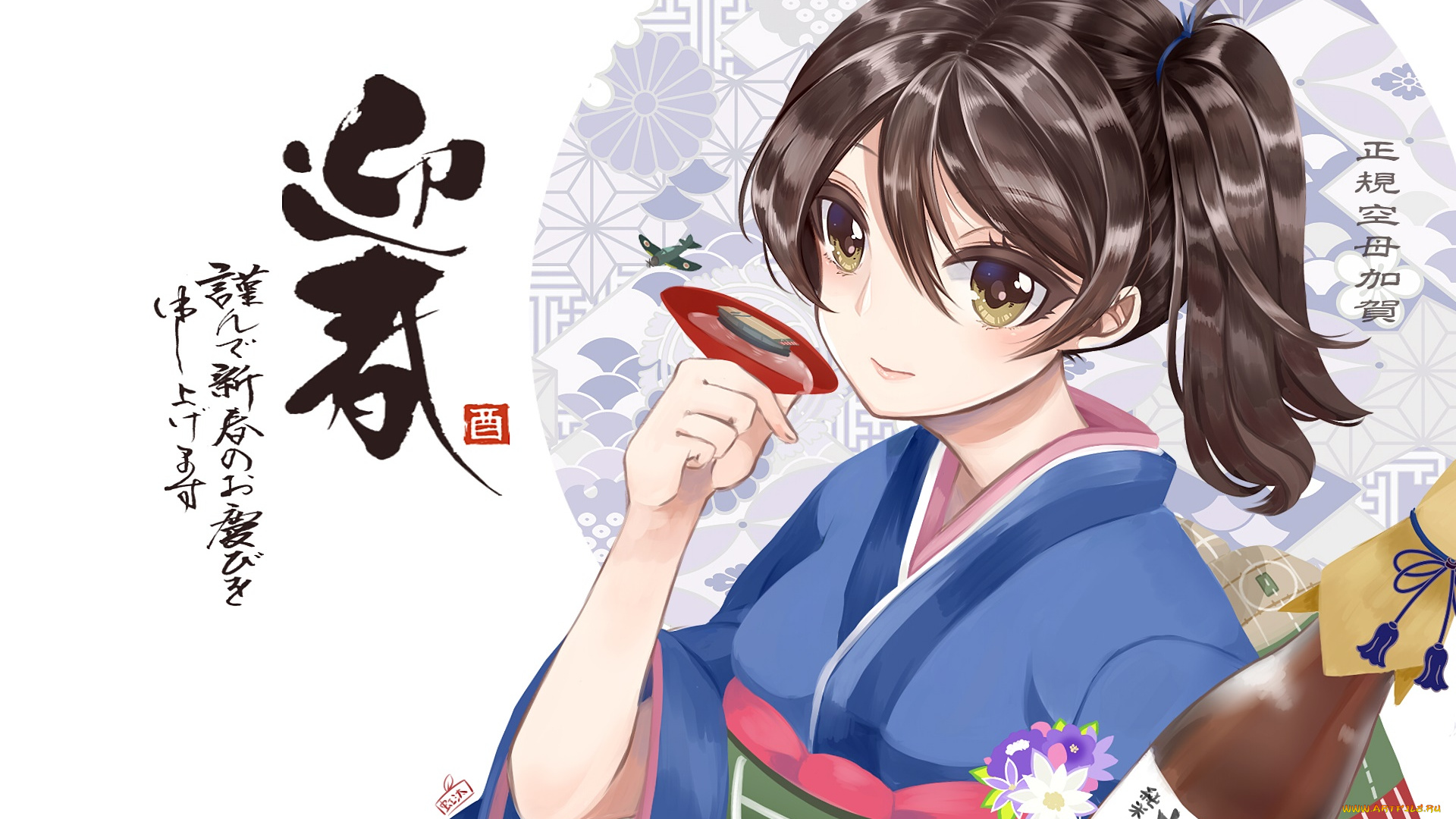 аниме, unknown, , другое, взгляд, девушка, фон