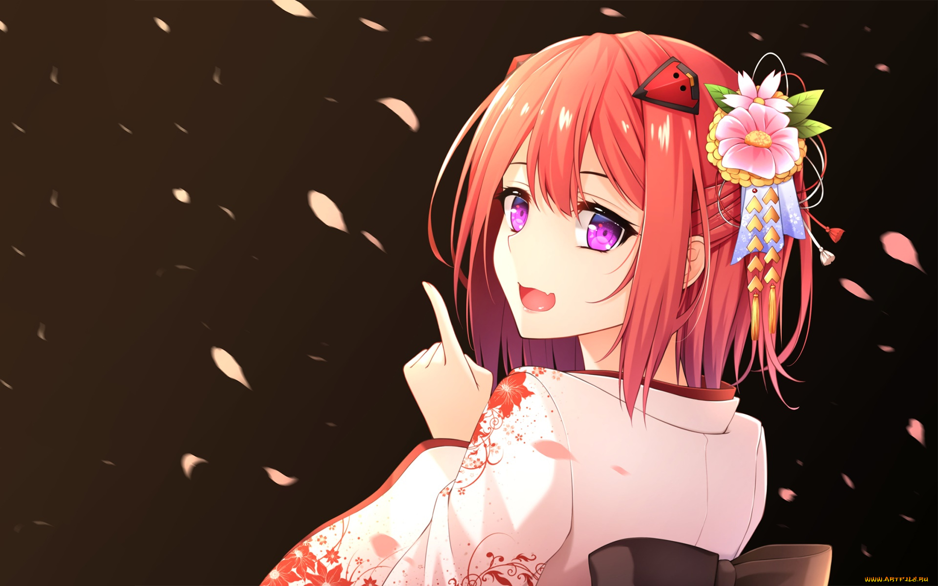 аниме, unknown, , другое, девушка, взгляд, фон