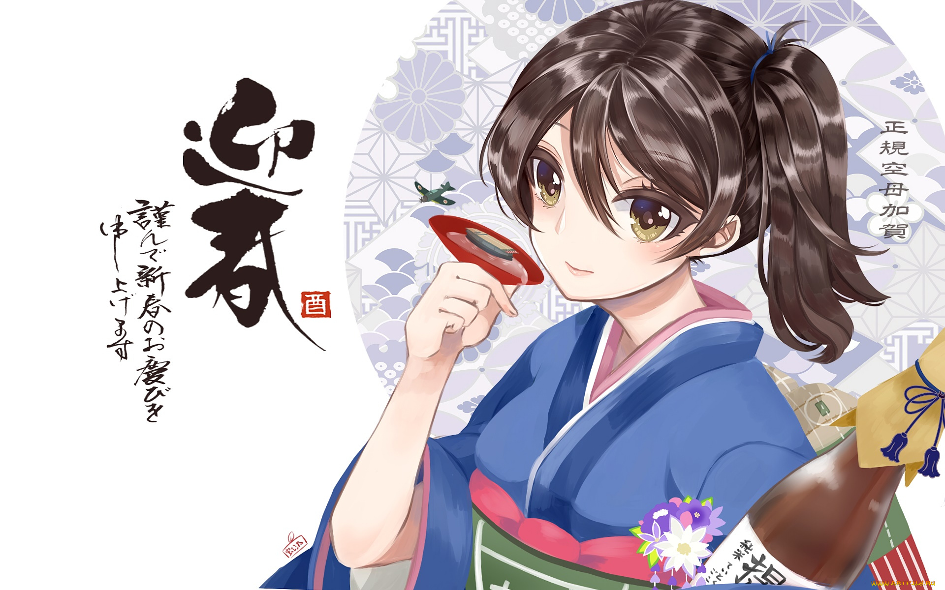 аниме, unknown, , другое, взгляд, девушка, фон