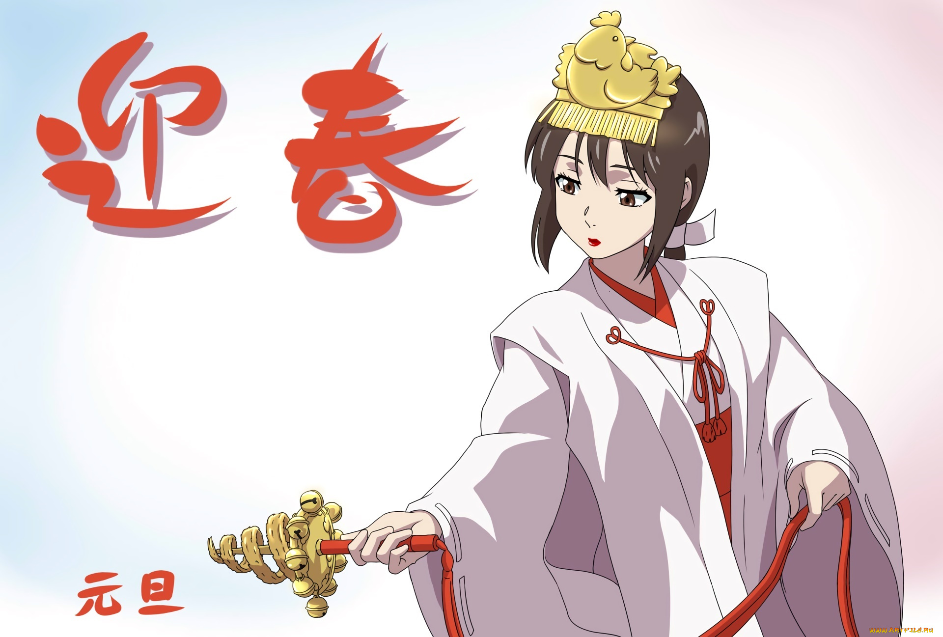 аниме, kimi, no, na, wa, фон, взгляд, девушка