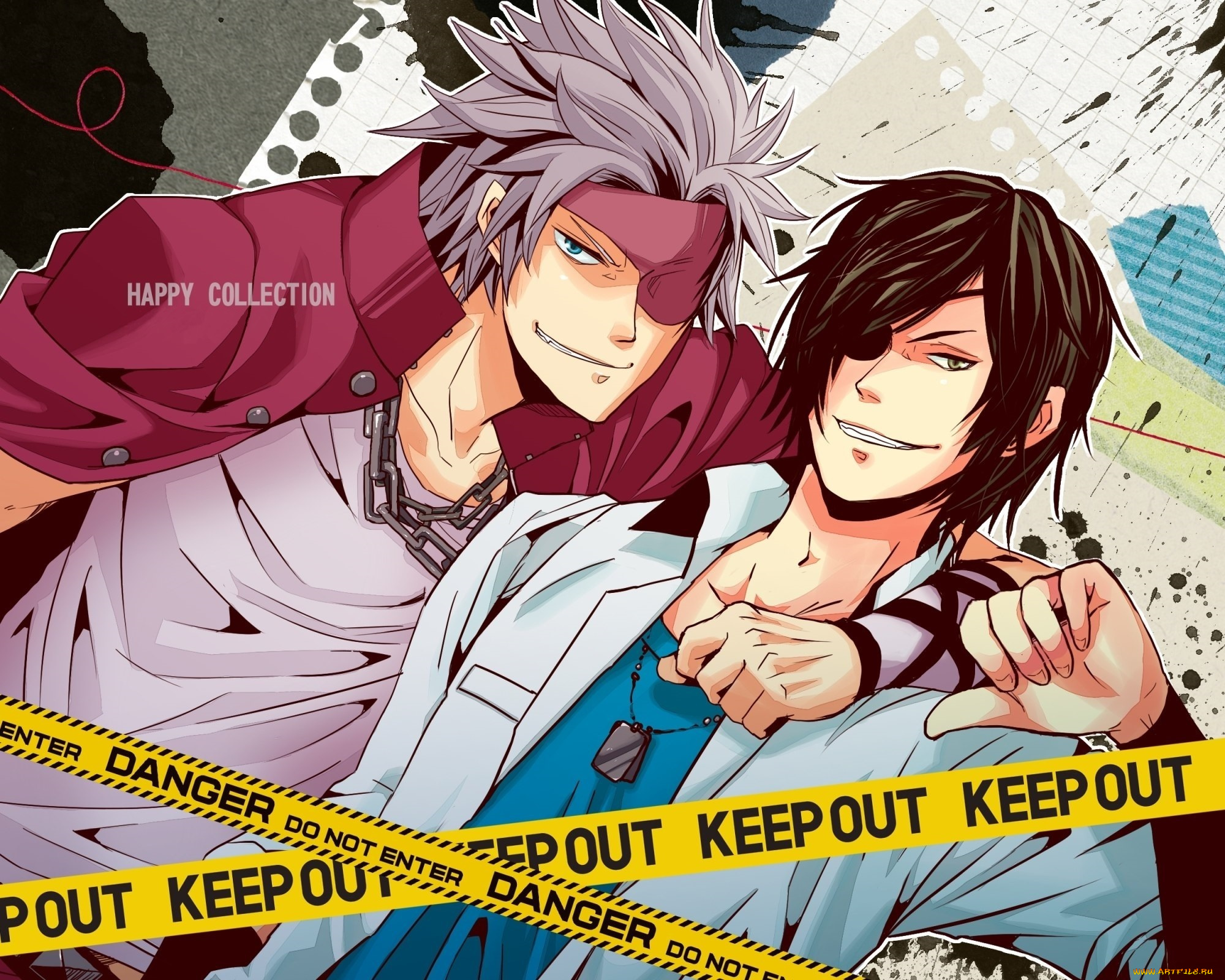 аниме, sengoku, basara, цепь, masamune, date, парни, жетон, motochika, chosokabe, ухмылка, жест, sengoku, basara, эпоха, смут