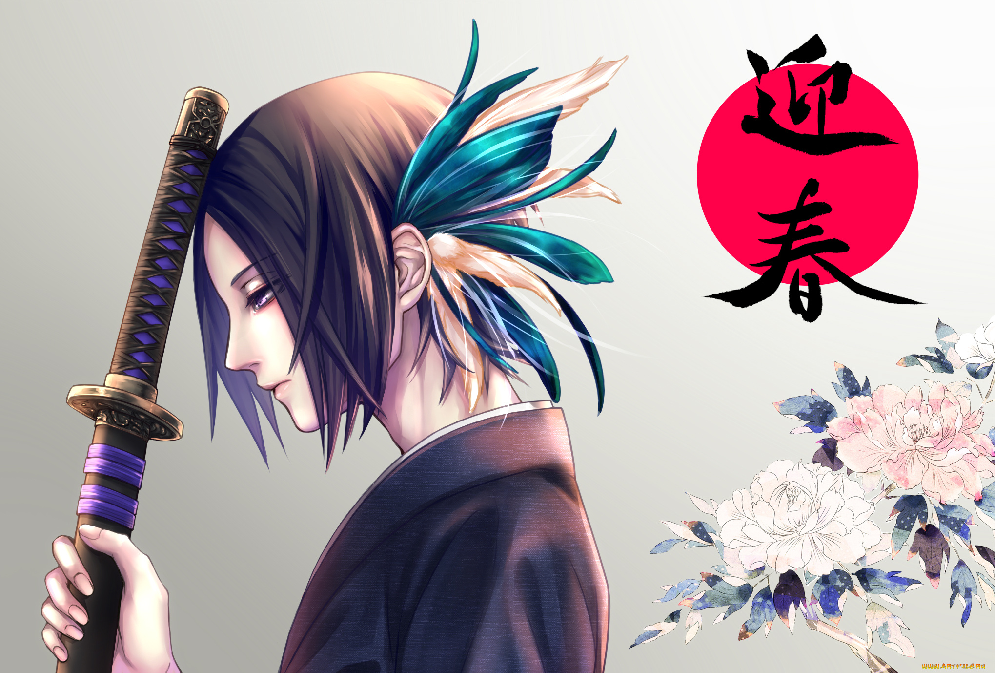 аниме, оружие, , техника, , технологии, девушка, взгляд, фон