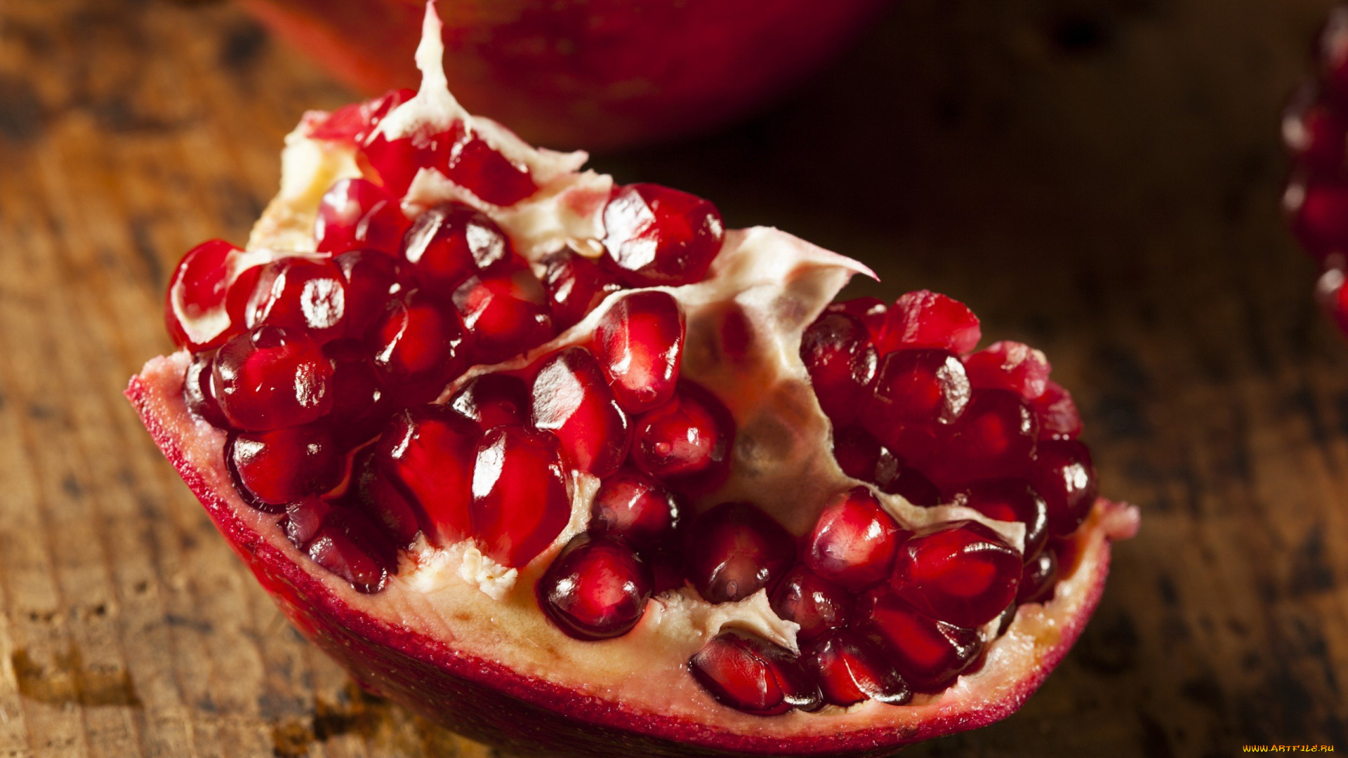 еда, гранат, зерна