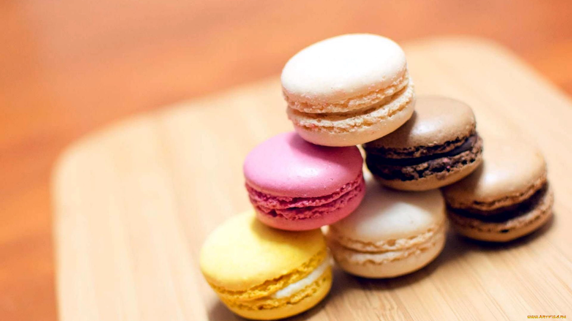 еда, макаруны, ассорти, лакомство, печенье