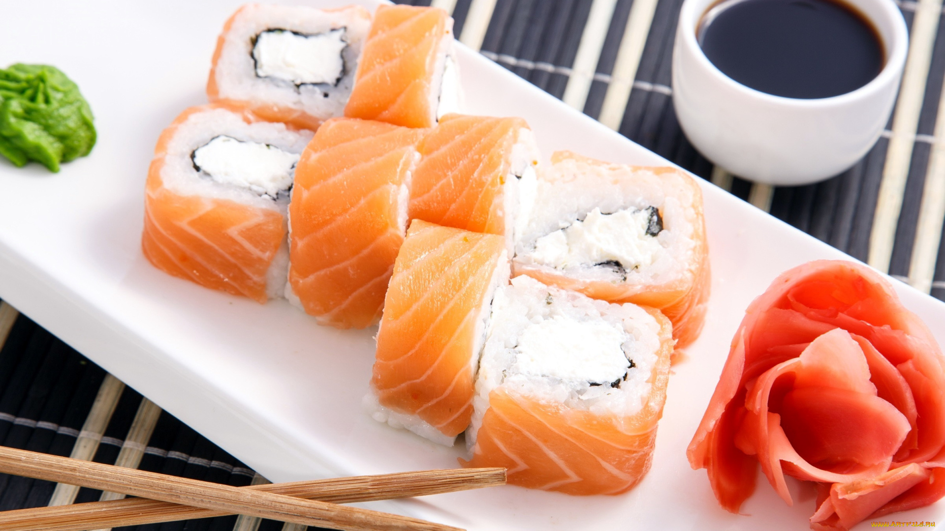 еда, рыба, , морепродукты, , суши, , роллы, имбирь, васаби, роллы, кухня, японская