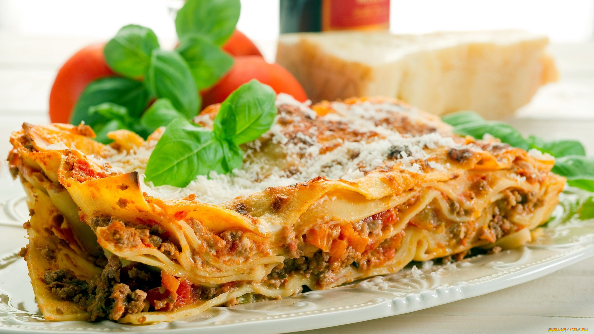 еда, вторые, блюда, лазанья