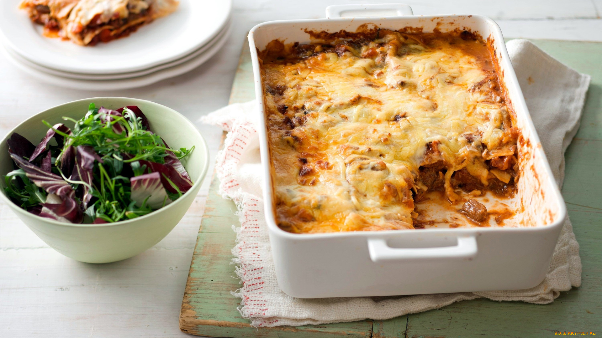 еда, вторые, блюда, лазанья