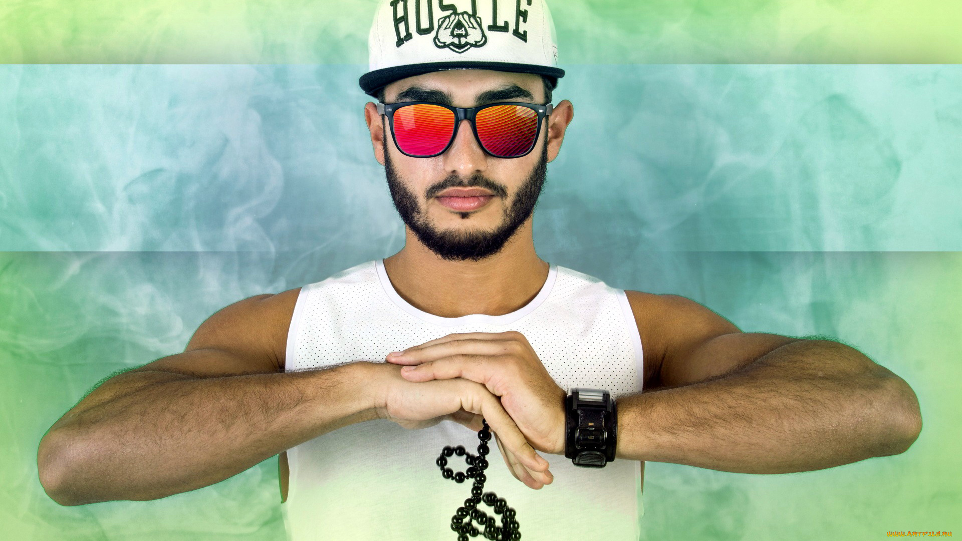 мужчины, -, unsort, очки, бородка, часы