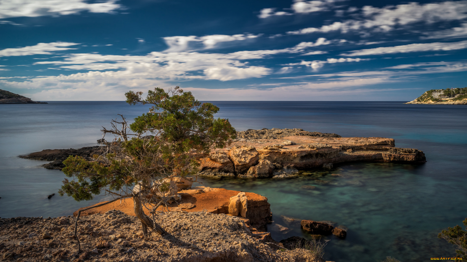 природа, побережье, простор