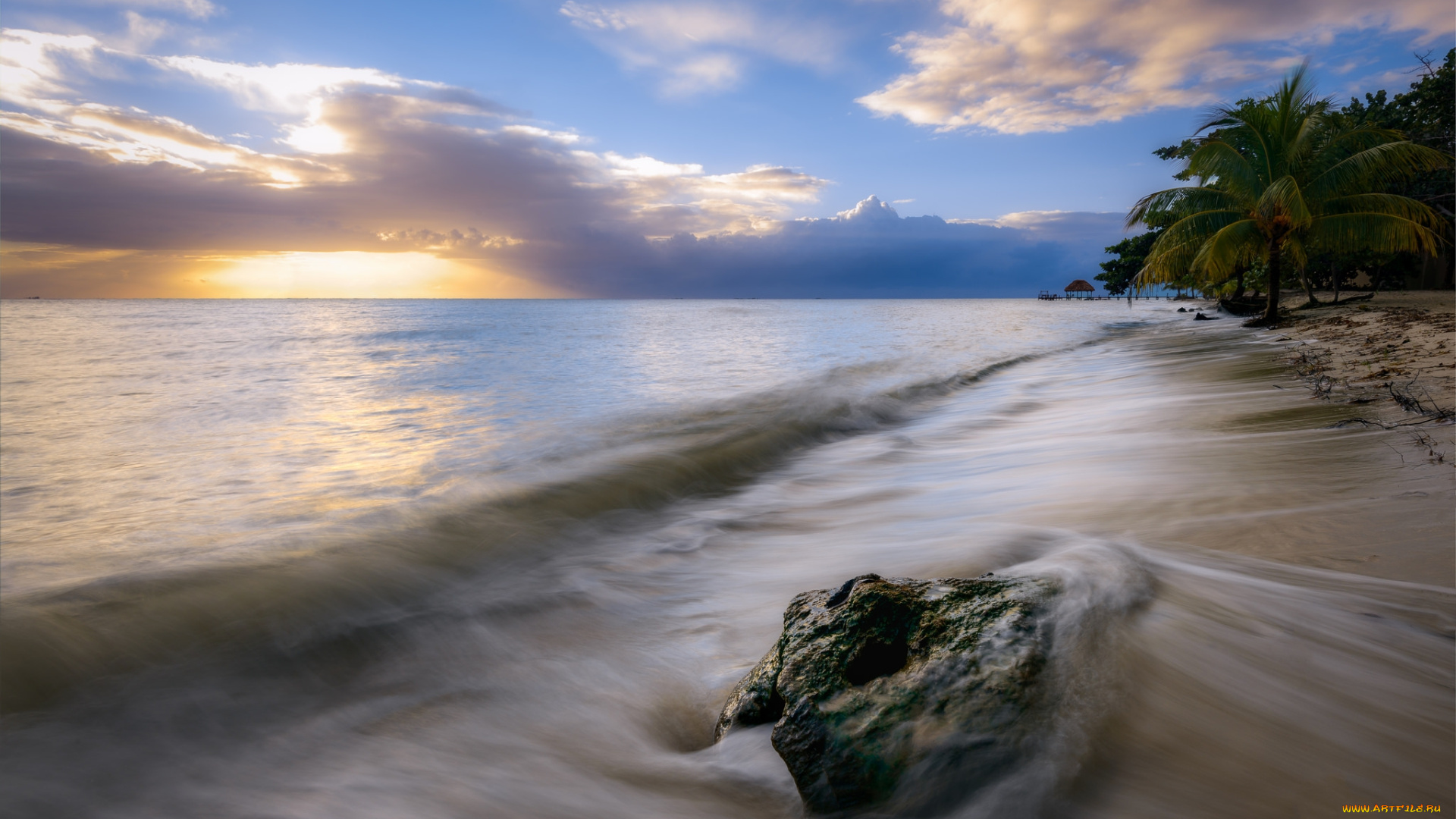 природа, побережье, простор