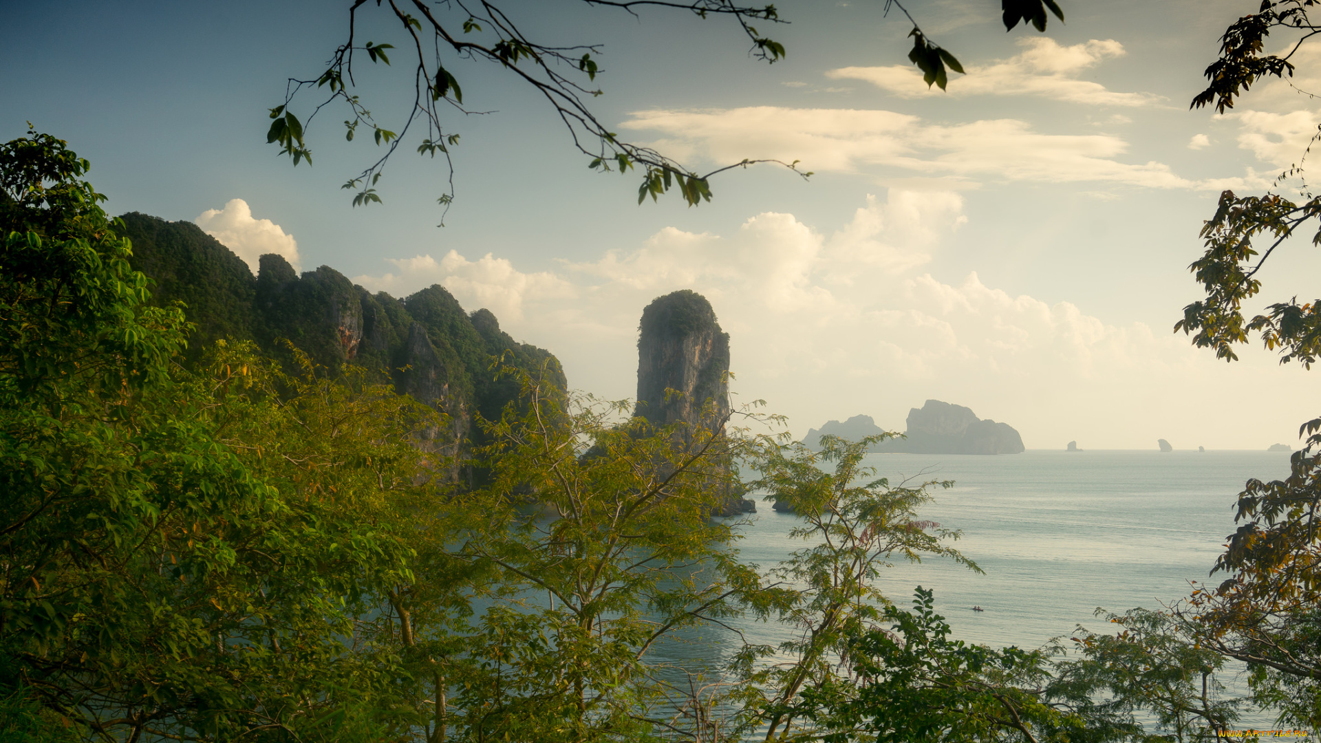 природа, побережье, простор