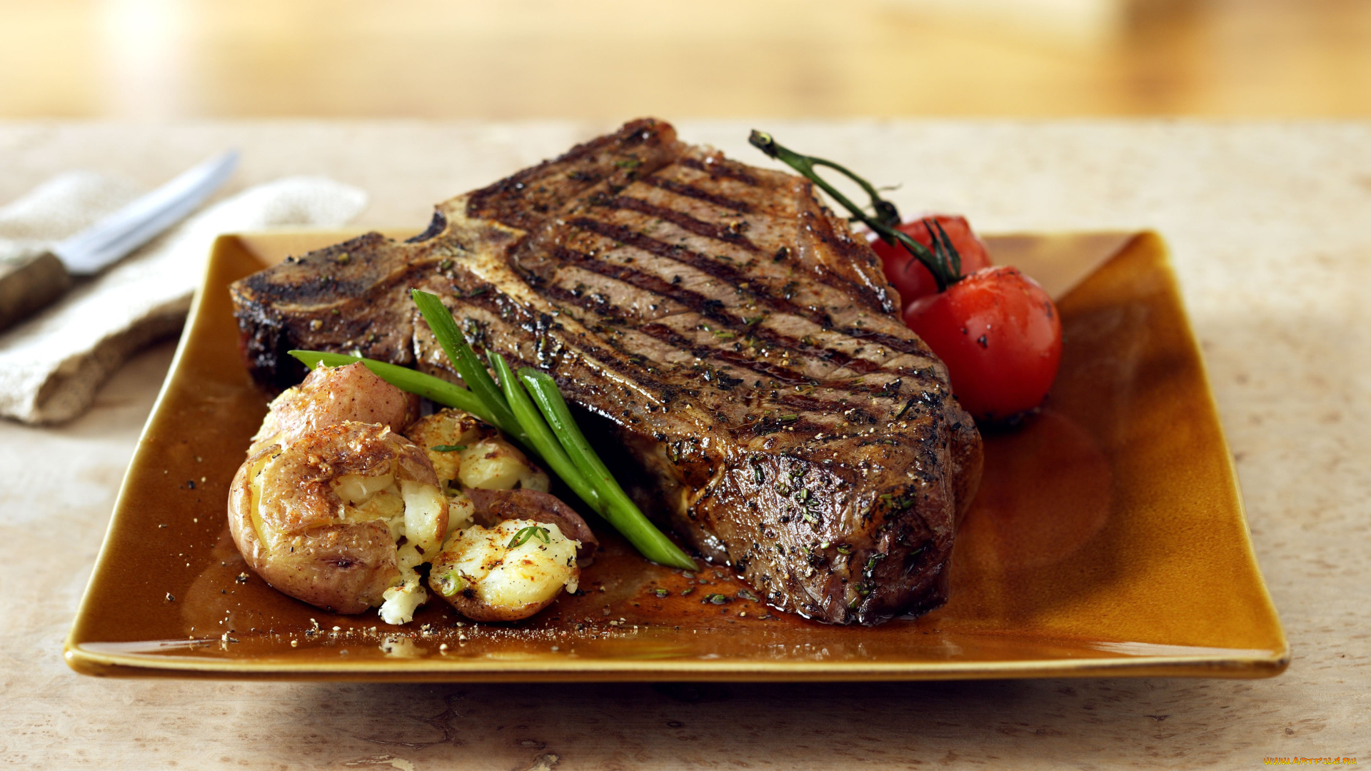 еда, мясные, блюда, мясо, стейк