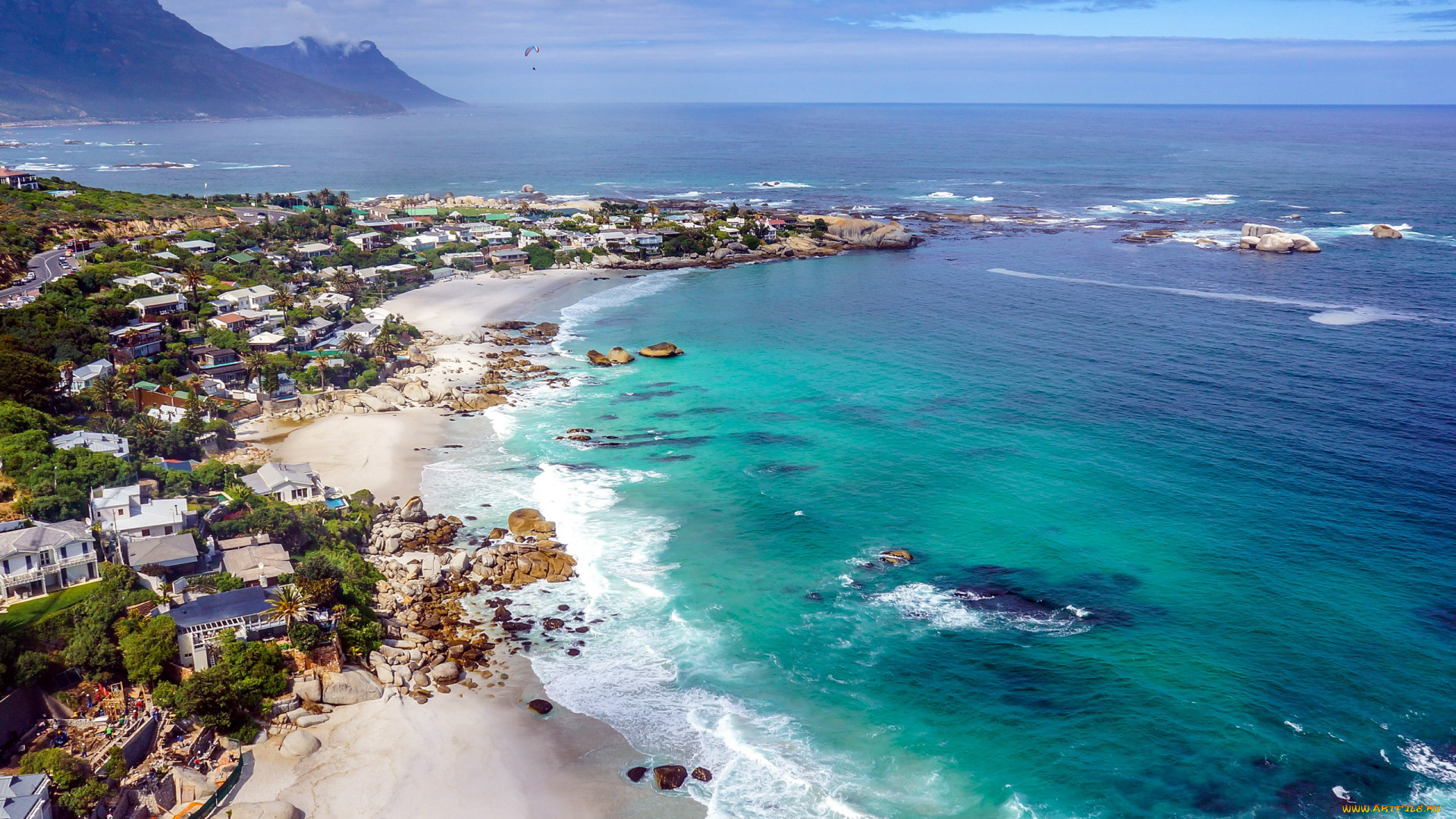 города, кейптаун, , юар, панорама, побережье