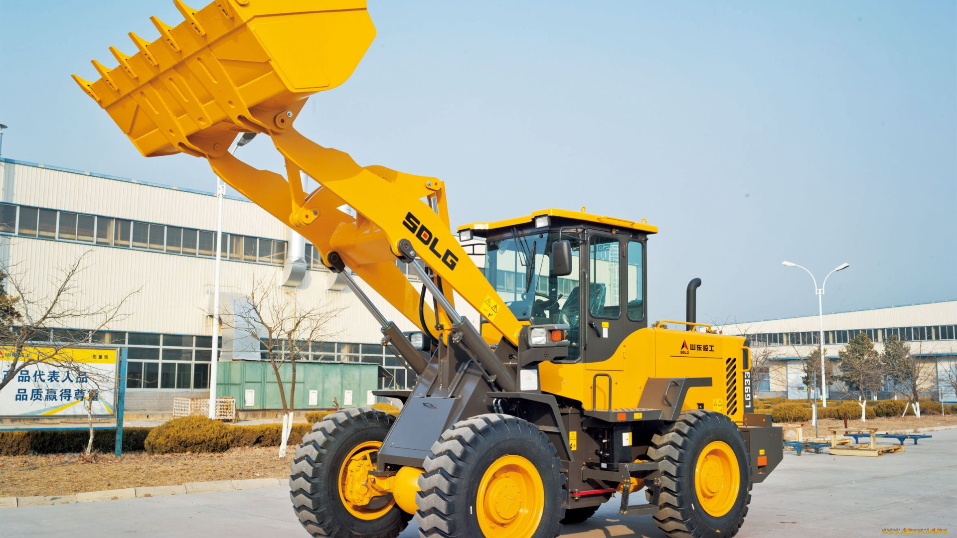 техника, фронтальные, погрузчики, sdlg