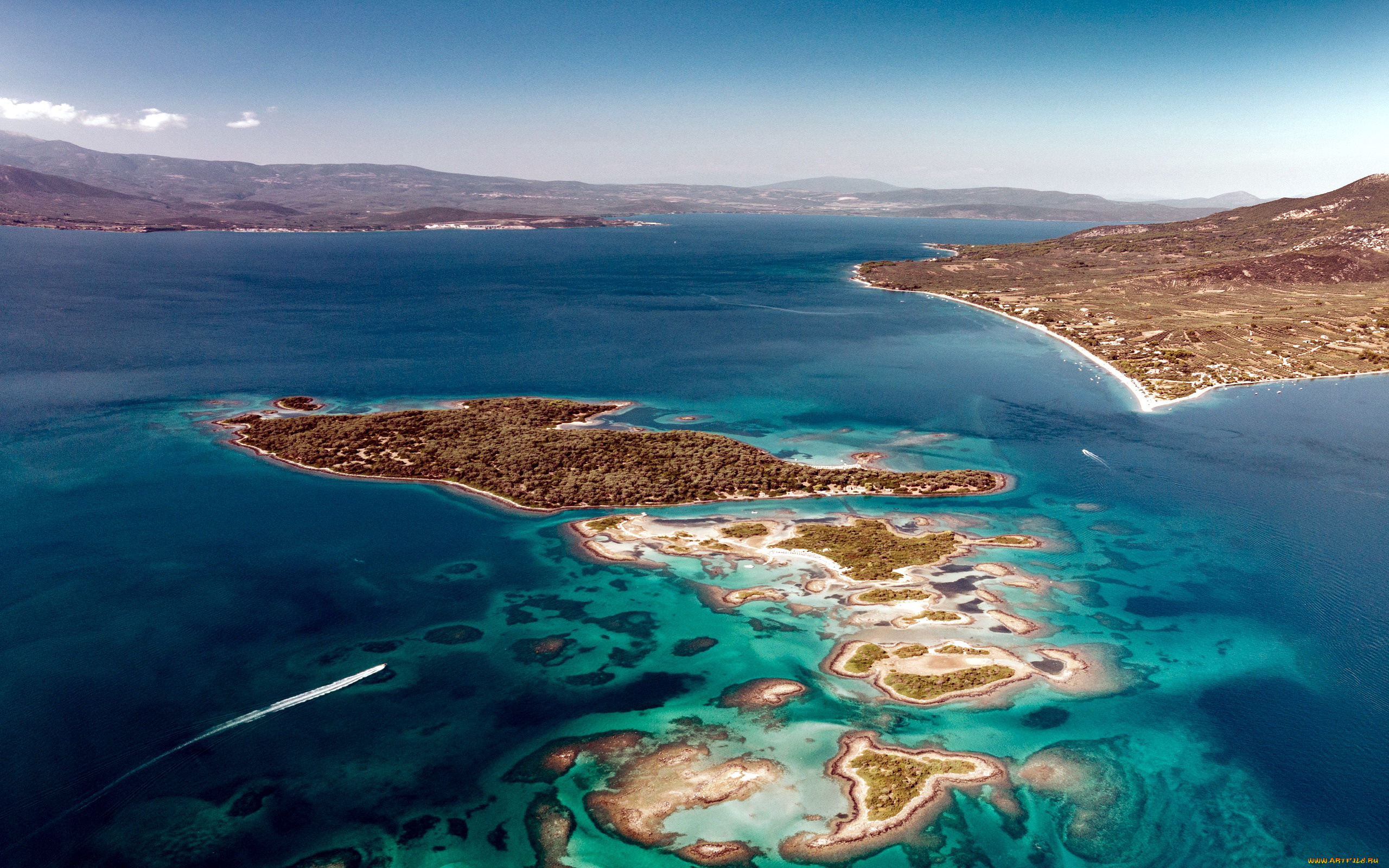 природа, побережье, панорама