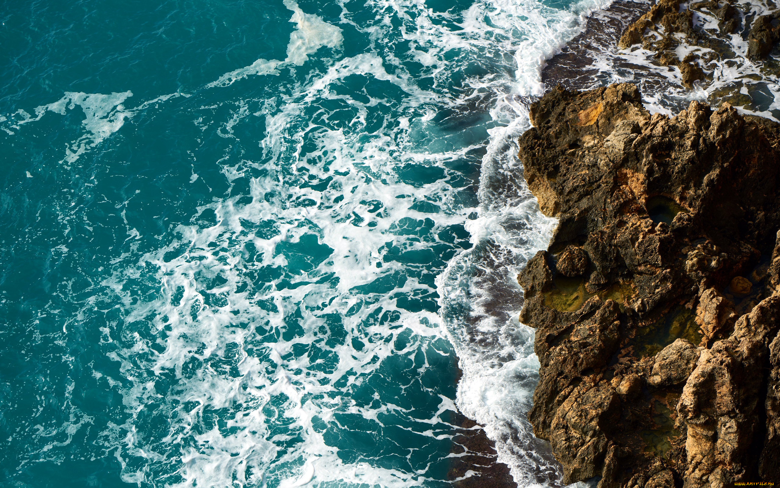 природа, побережье, скалы