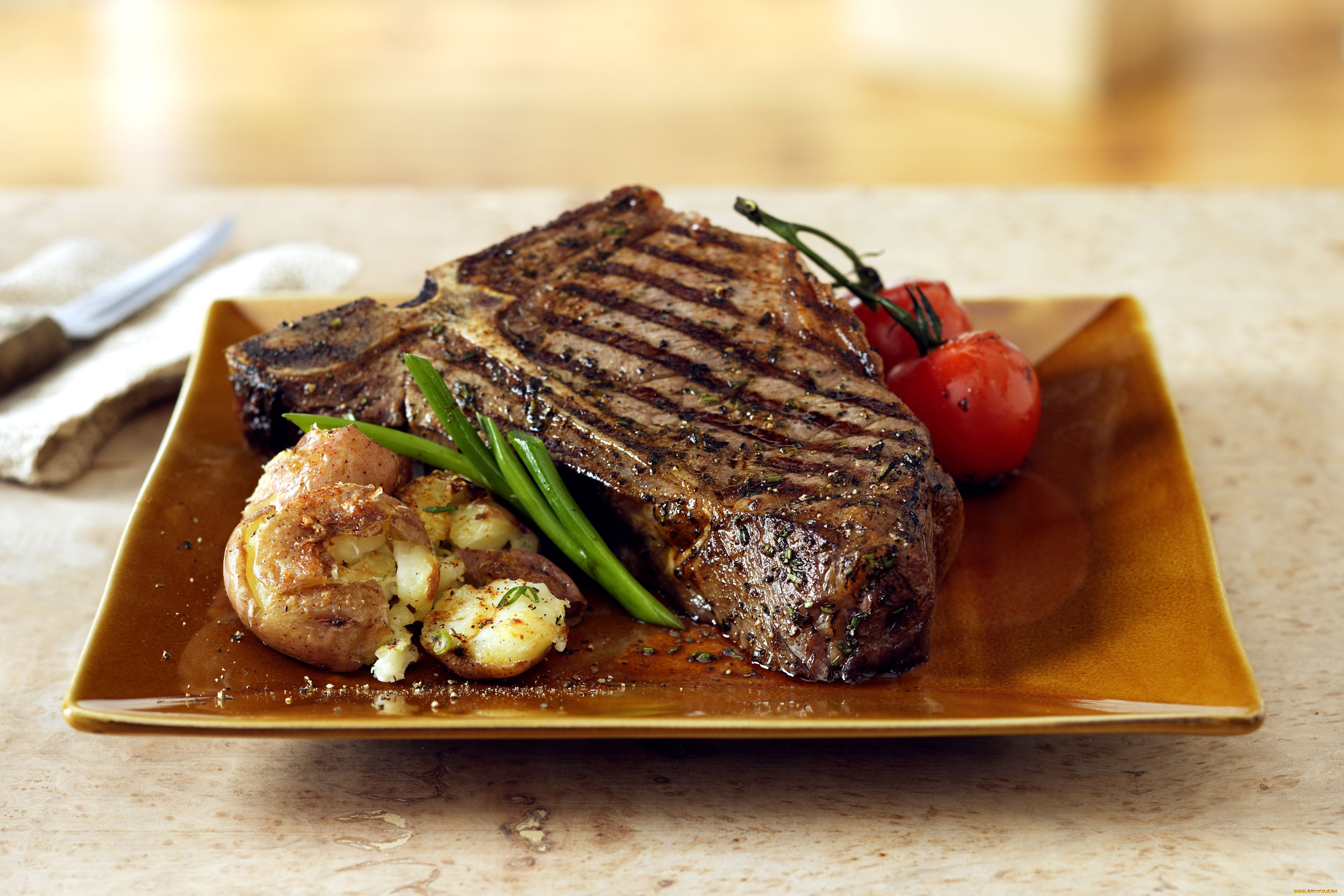 еда, мясные, блюда, мясо, стейк