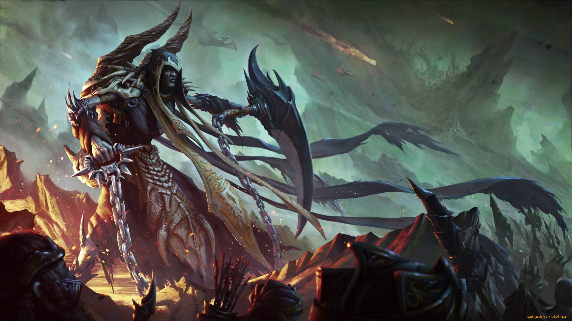 фэнтези, существа, оружие, униформа, фон, существо