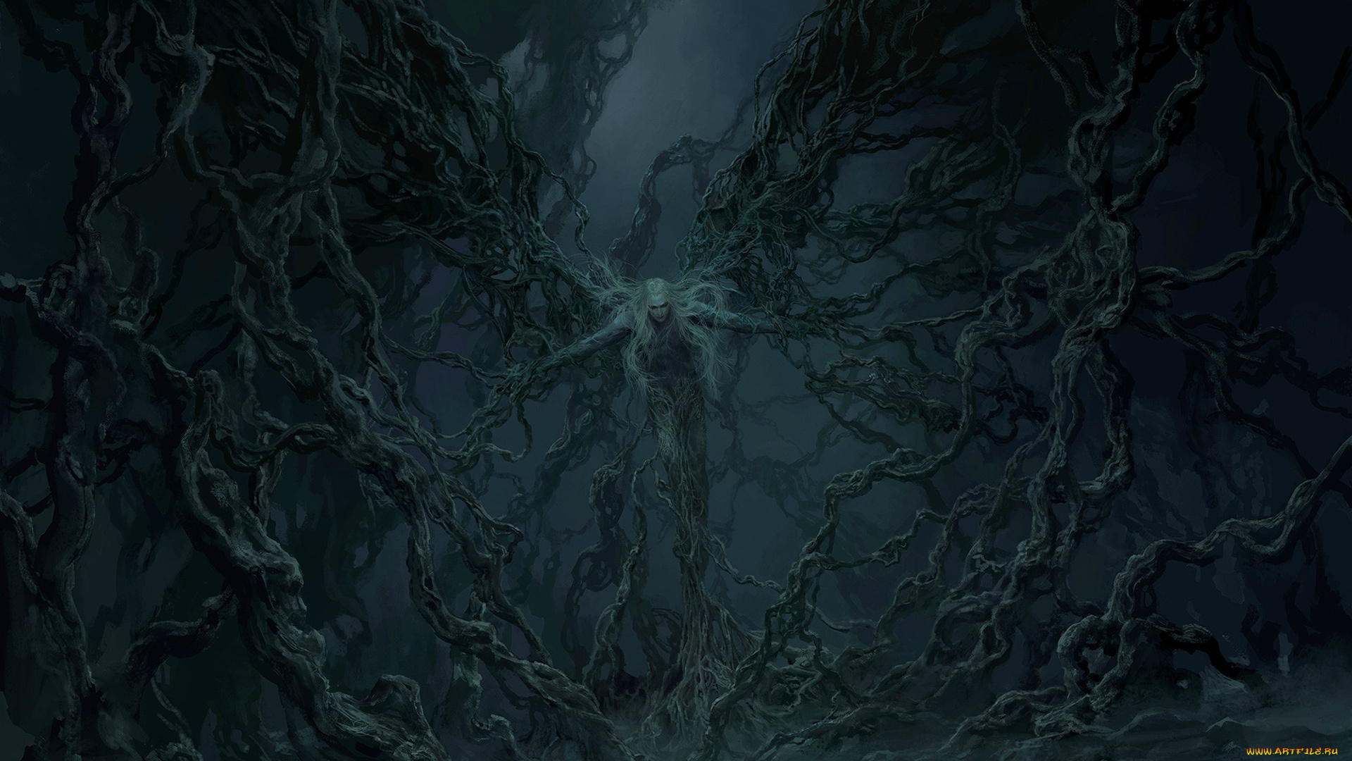 фэнтези, существа, заточение, переплетение, темные, силы