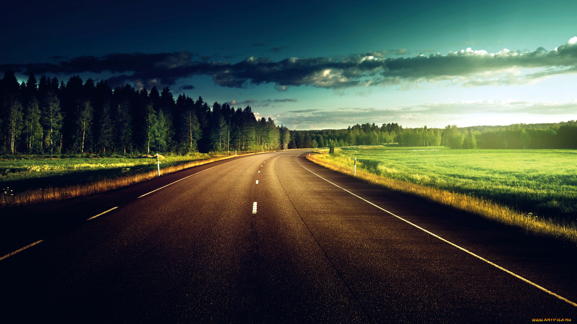 природа, дороги, шоссе
