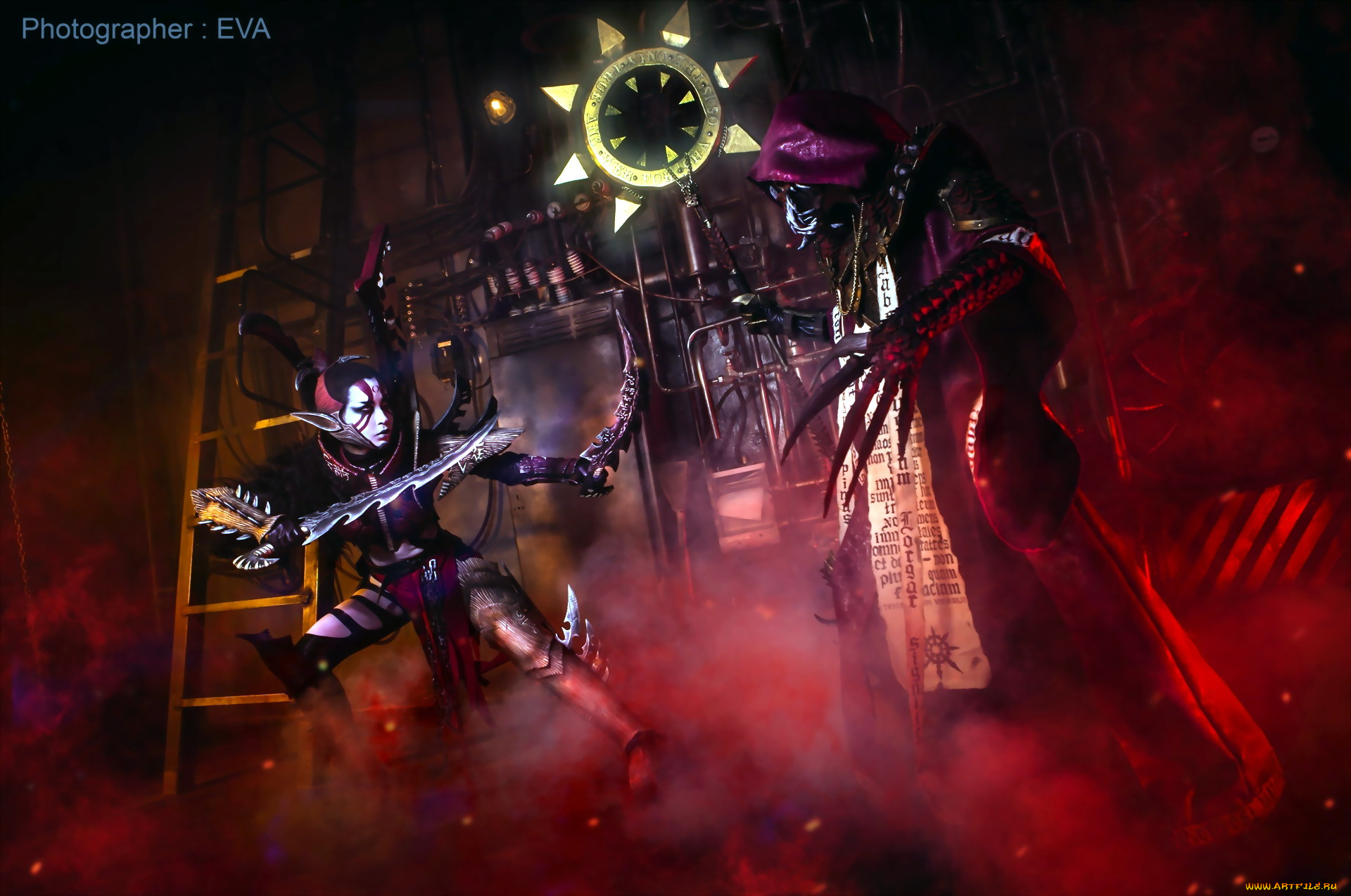 разное, cosplay, , косплей, хаосит, оружие, броня, девушка, warhammer, 40000