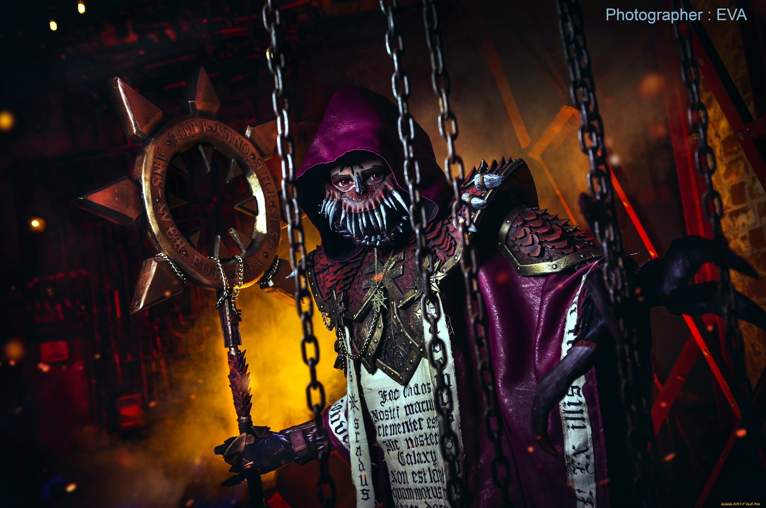разное, cosplay, , косплей, цепи, посох, хаосит, warhammer, 40000