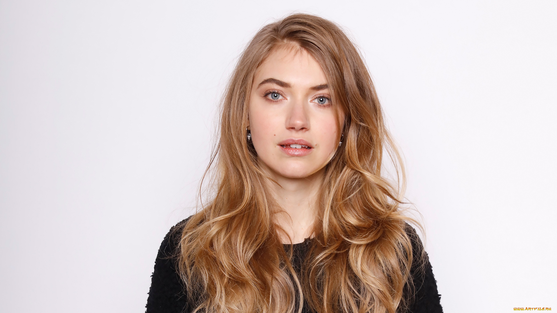 девушки, imogen, poots, локоны, взгляд