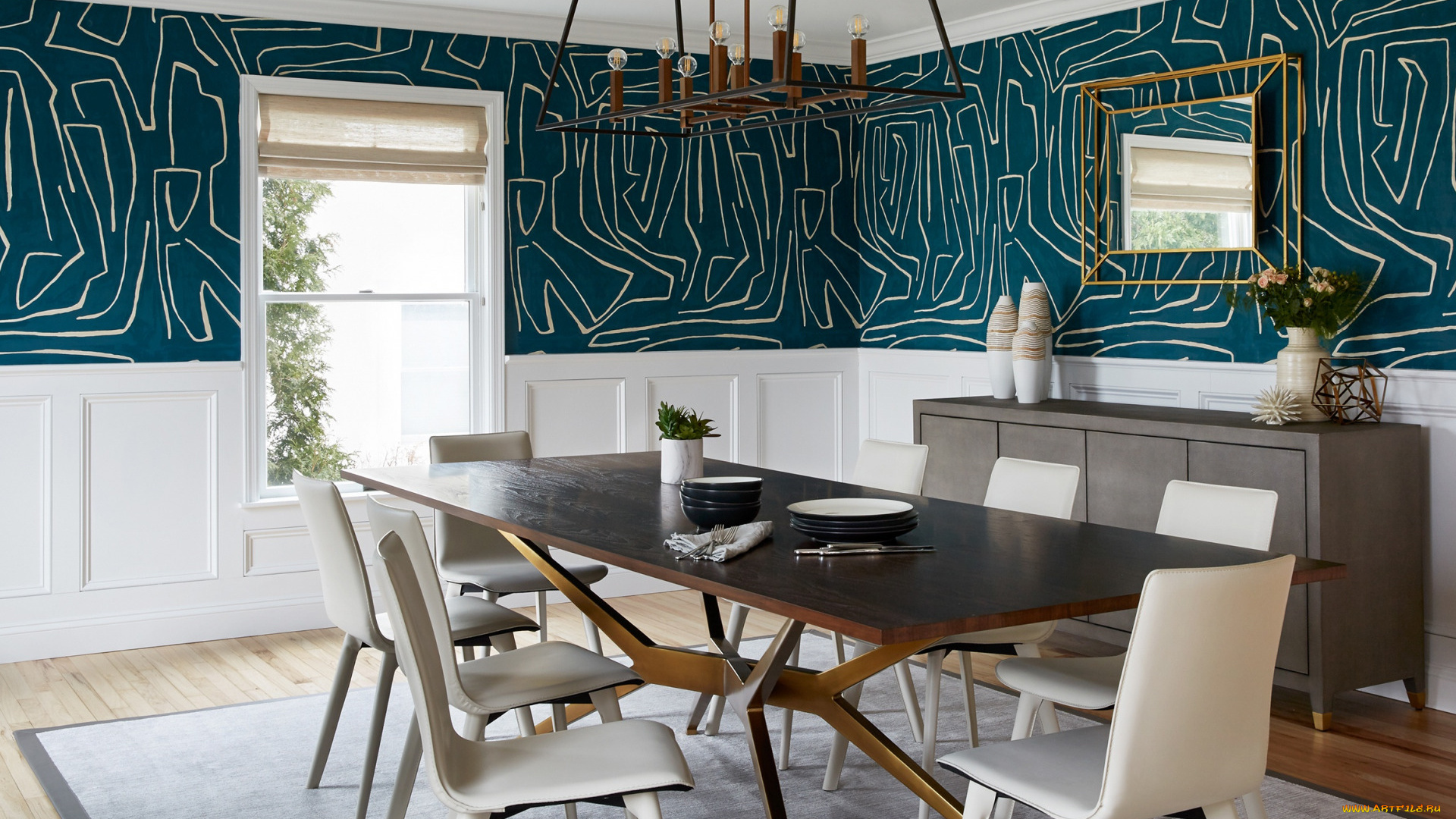 интерьер, столовая, модерн