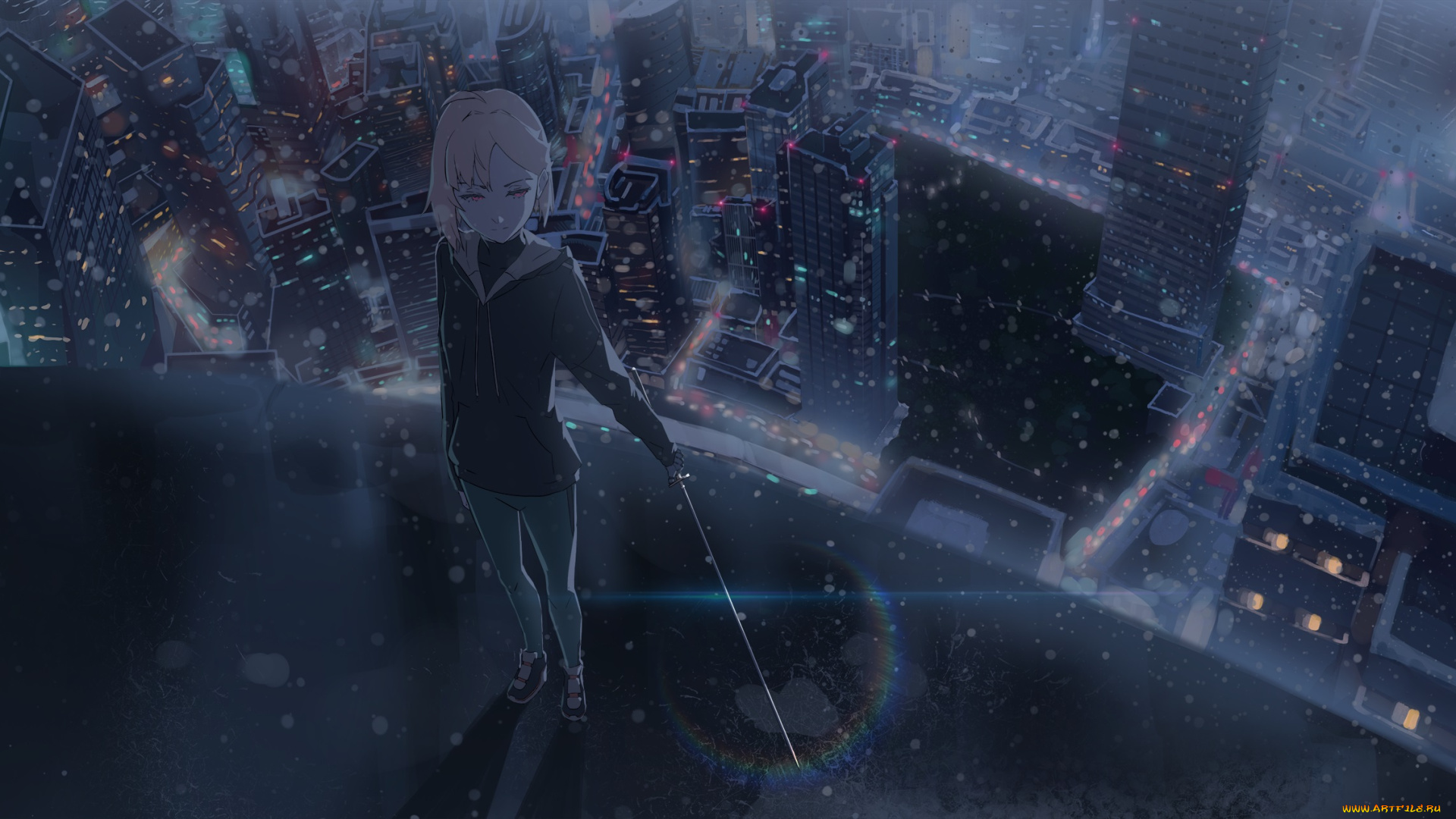 kuen, аниме, город, , улицы, , интерьер, , здания