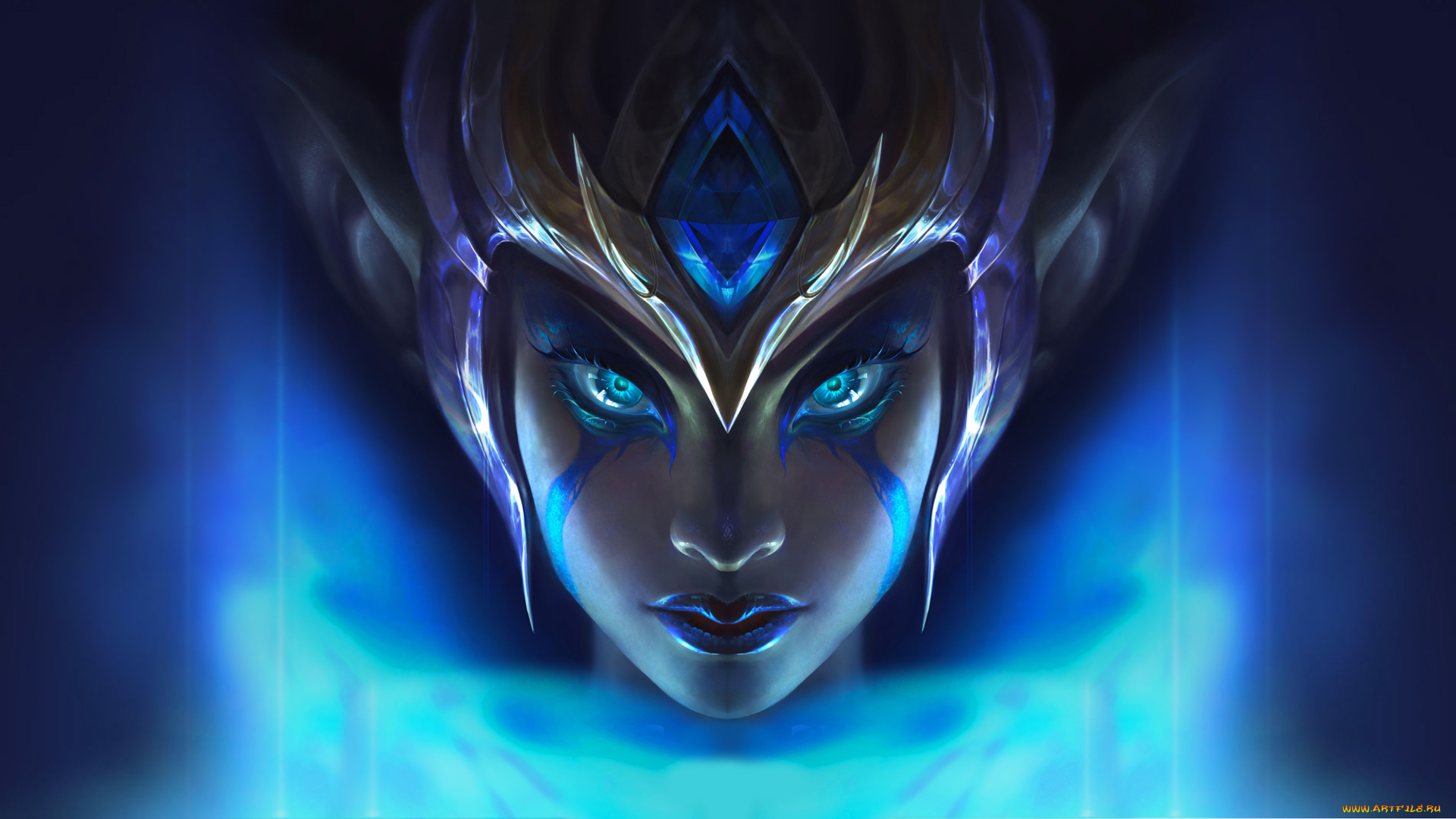 видео, игры, league, of, legends, morgana, лицо