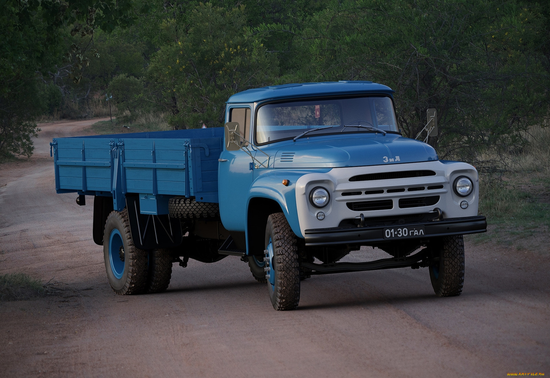 зил-, 130, автомобили, зил, грузовики, зил-, 130, автомобиль, грузовик, синий, ретро